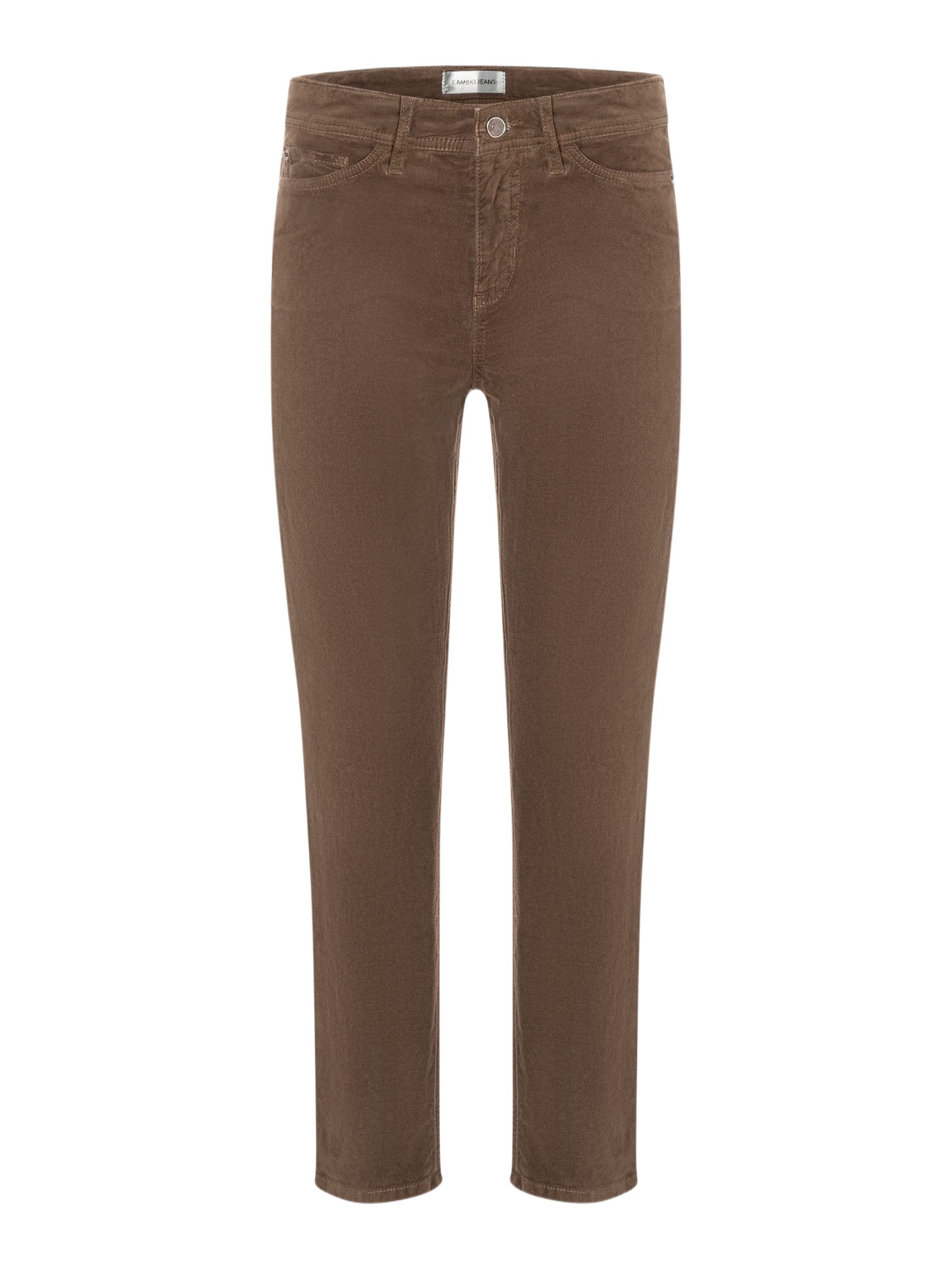 Cambio Stretch-Hose braun,Casual,Baumwolle,Unifarben,Slim Fit,Mittel