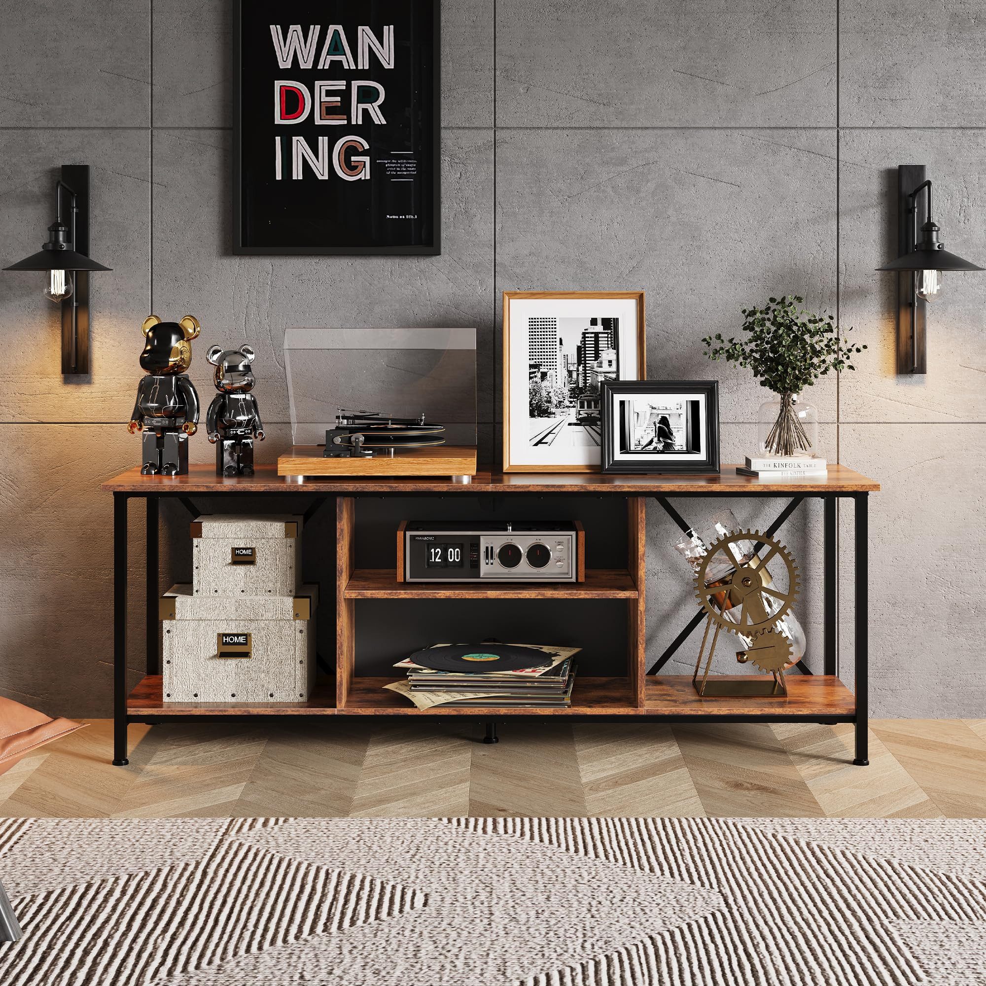 WLIVE TV-Schrank Lowboard 140 cm, Fernsehtisch günstig online kaufen