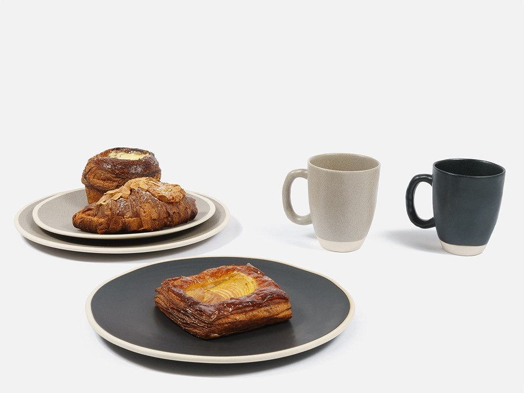 El Puente Dessertteller Essteller "Pure", Handmade, Fair Trade