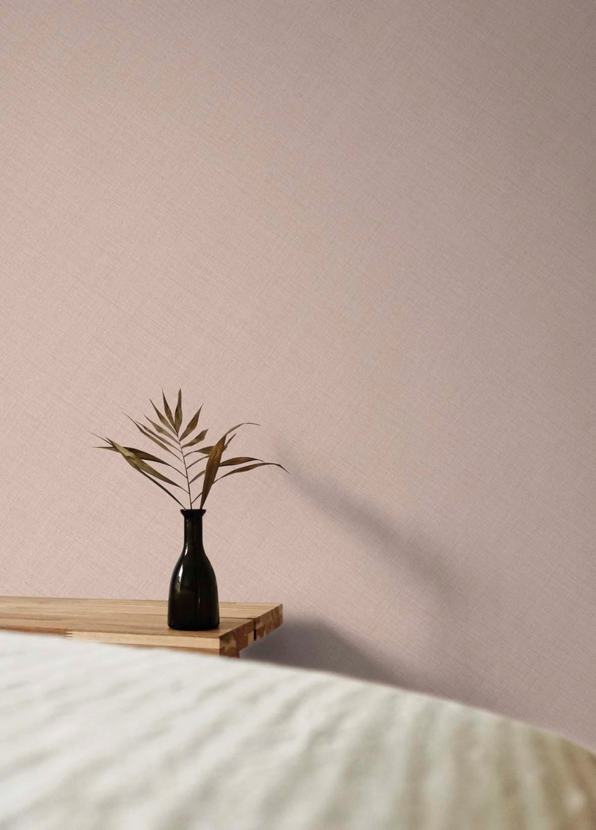 Grandeco Tapete Vliestapete Grandeco Struktur-Tapete rosa MN1005