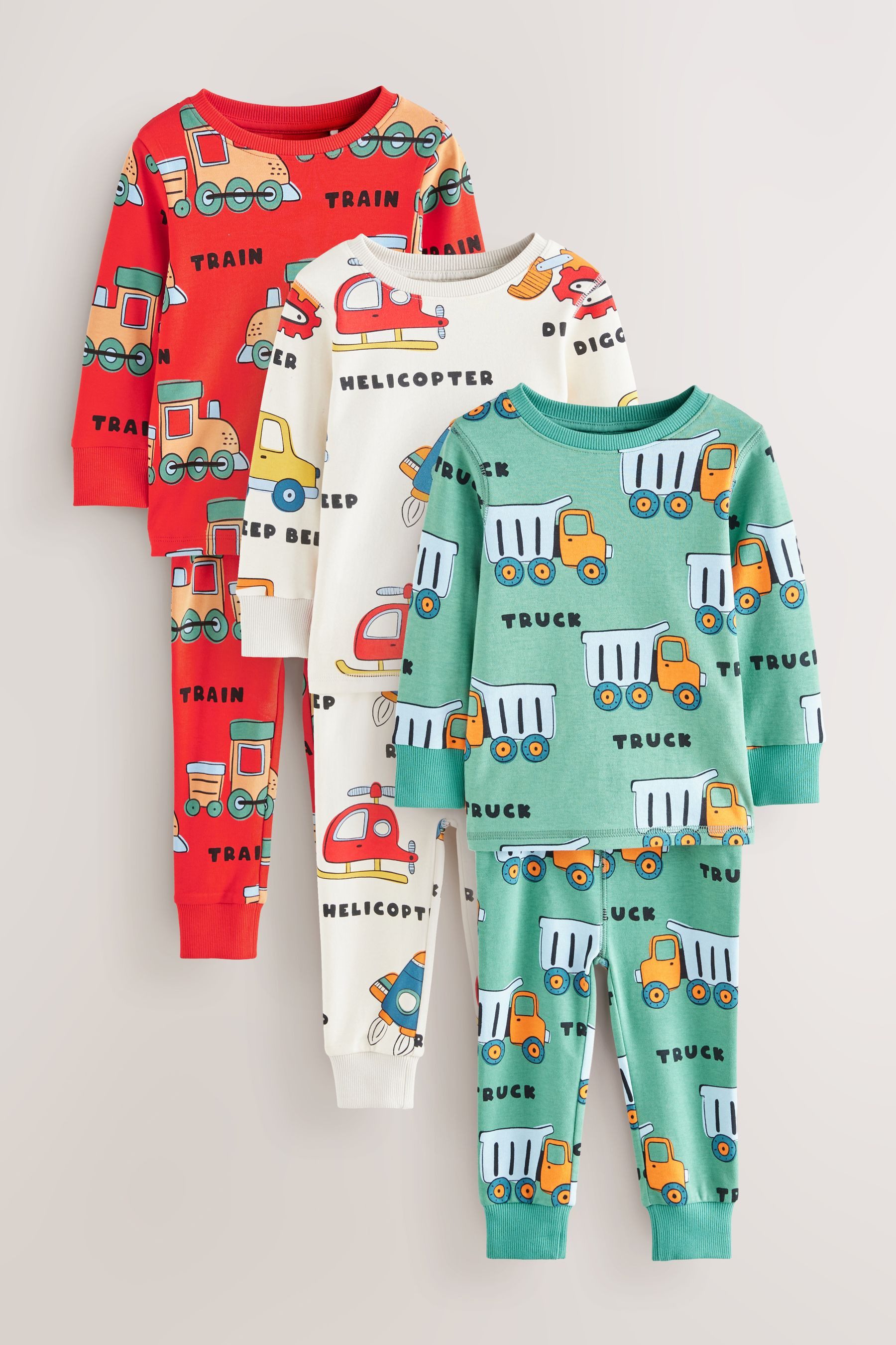 Next Pyjama 3er-Pack Mini Snuggle Schlafanzüge (6 tlg)