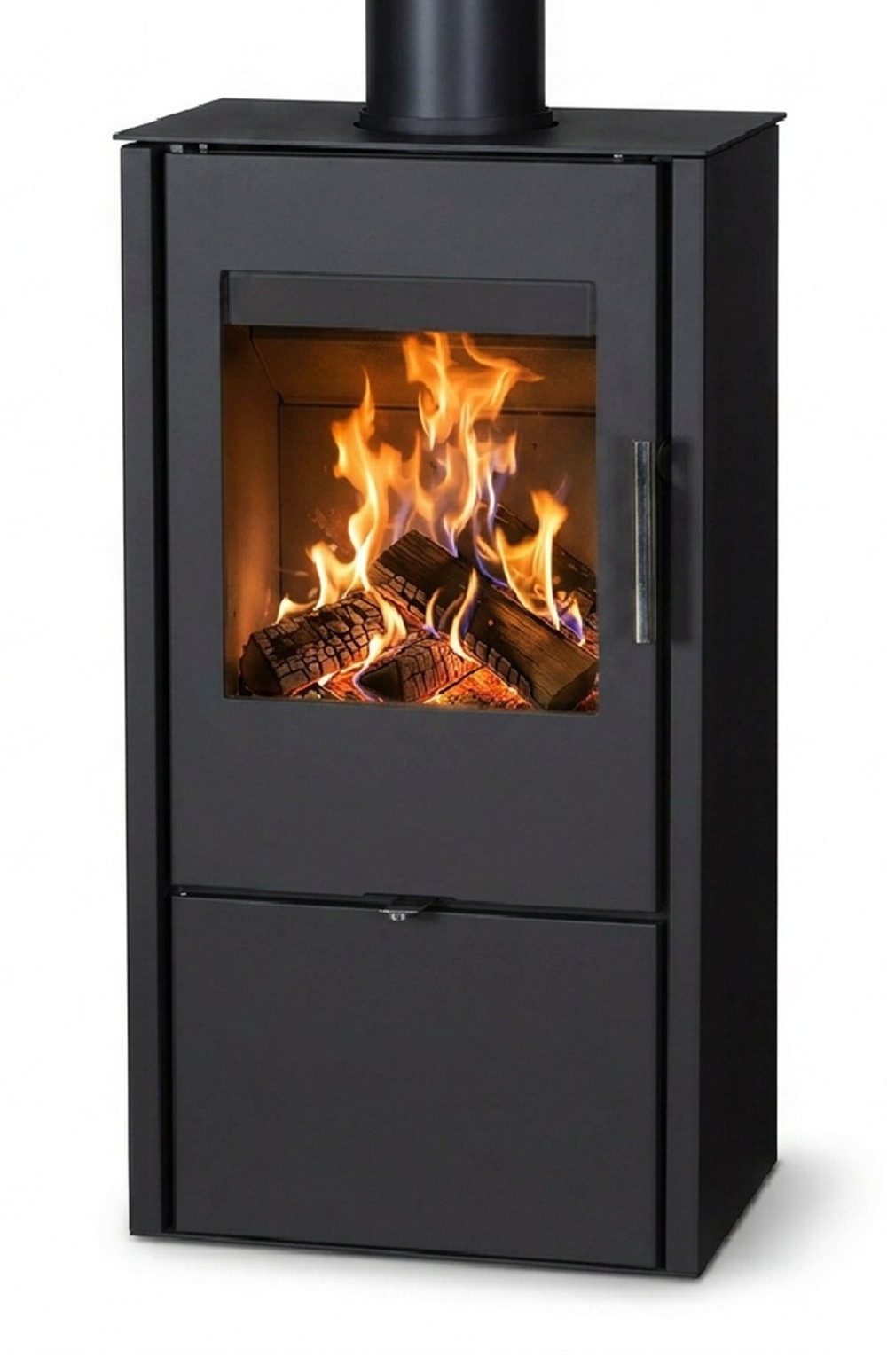Victoria 05 Kaminofen Victoria Opal-w mit ext. Zuluft schwarz - 6,1 KW, 6,1 kW
