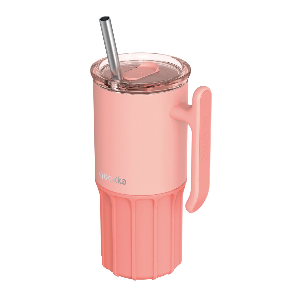 Quokka Trinkflasche UMI Pfirsichrosa Vakuumisolierter Thermo.- Doppelwandig 720 ml, Vakuumisoliert, Doppelwandige Edelstahlkonstruktion, Auslaufsicher