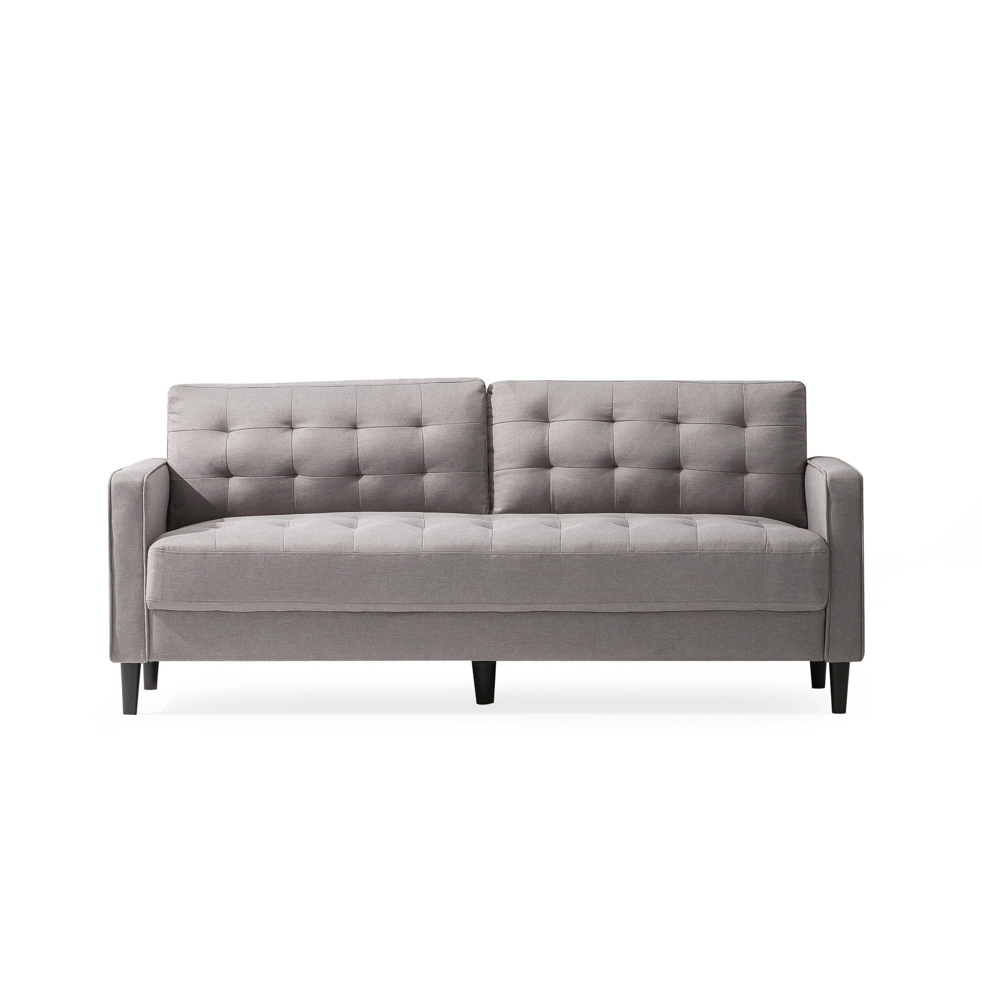 ZINUS Sofa BENTON Klassisches Graues Gepolstertes Sofa