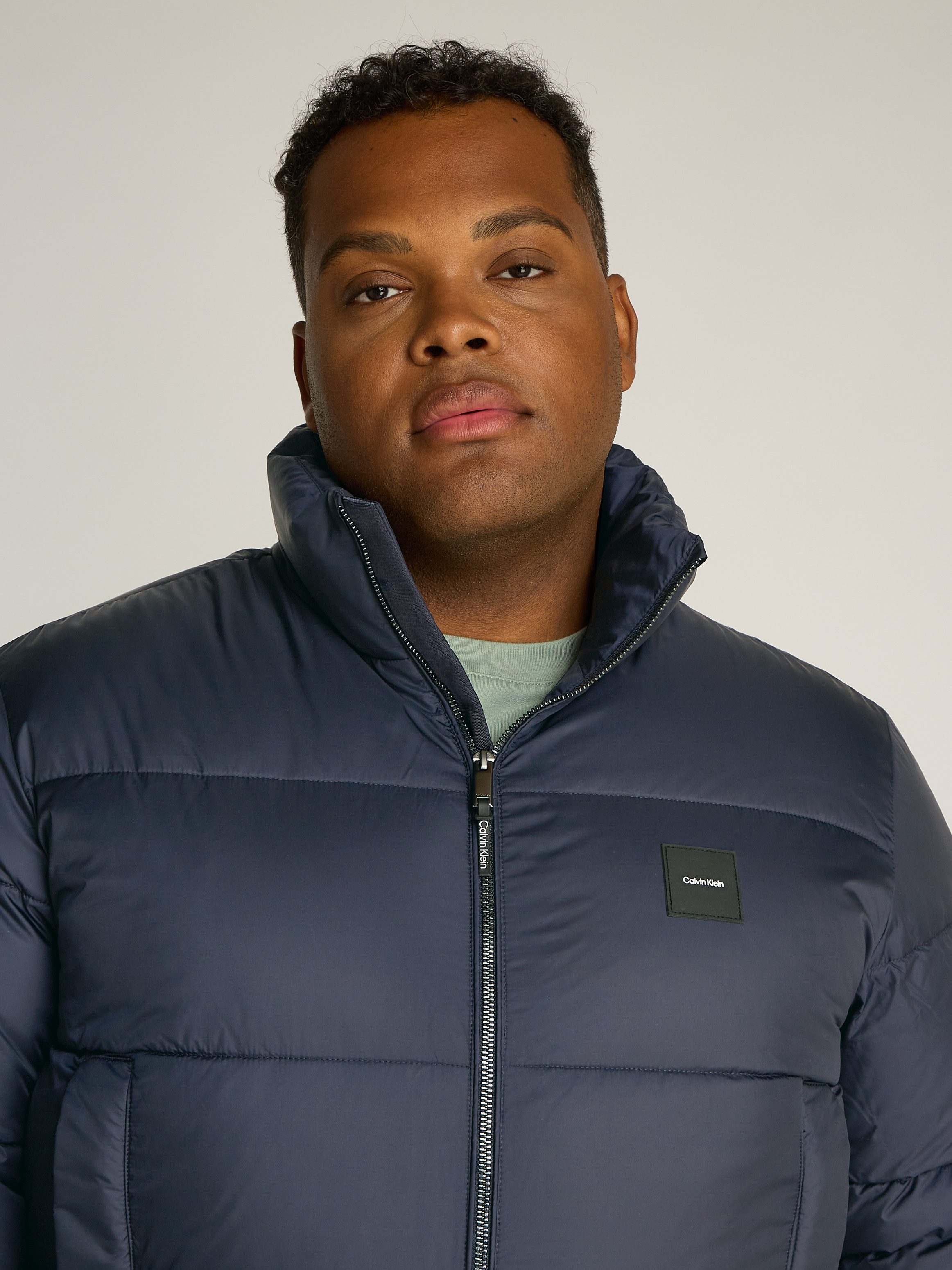 Calvin Klein Big&Tall Steppjacke BT_QUILT PUFFER MW in Großen Größen mit Logopatch