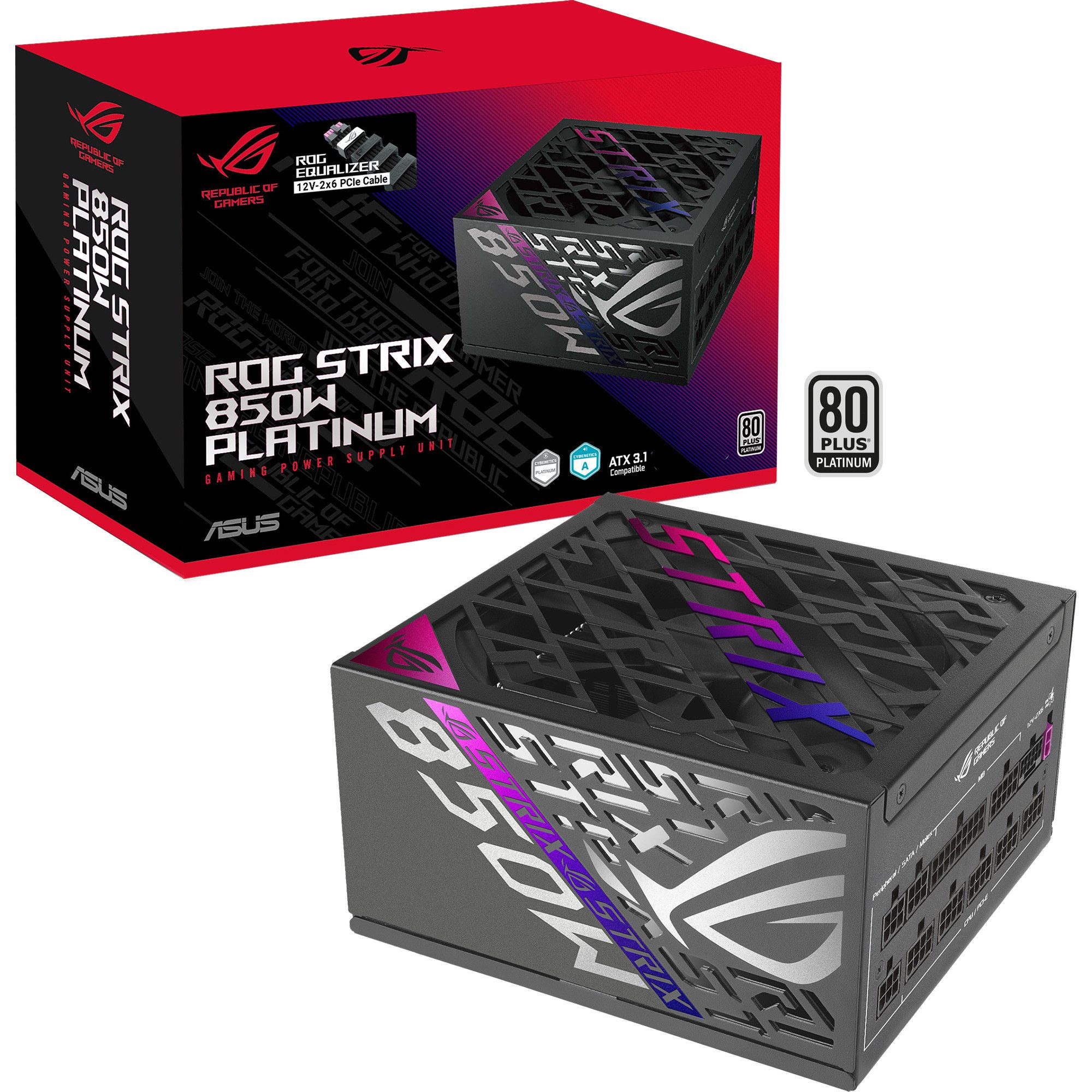 Asus ASUS ROG Strix 850W Platinum (ROG Equalizer), PC-Netzteil (80 PLUS Platinum)