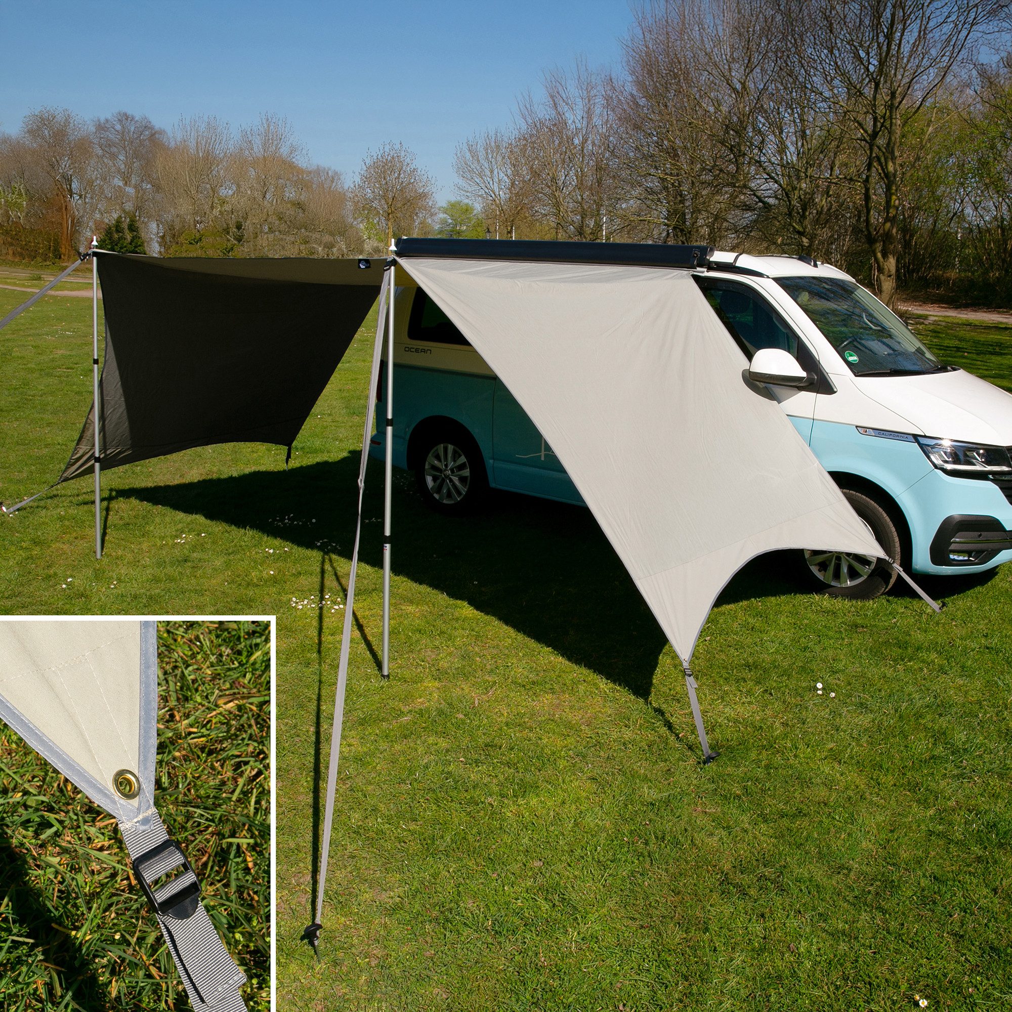 Vorzelt your GEAR Tropea TC Bus UV50+ Tarp Baumwolle Sonnensegel für Bulli Van