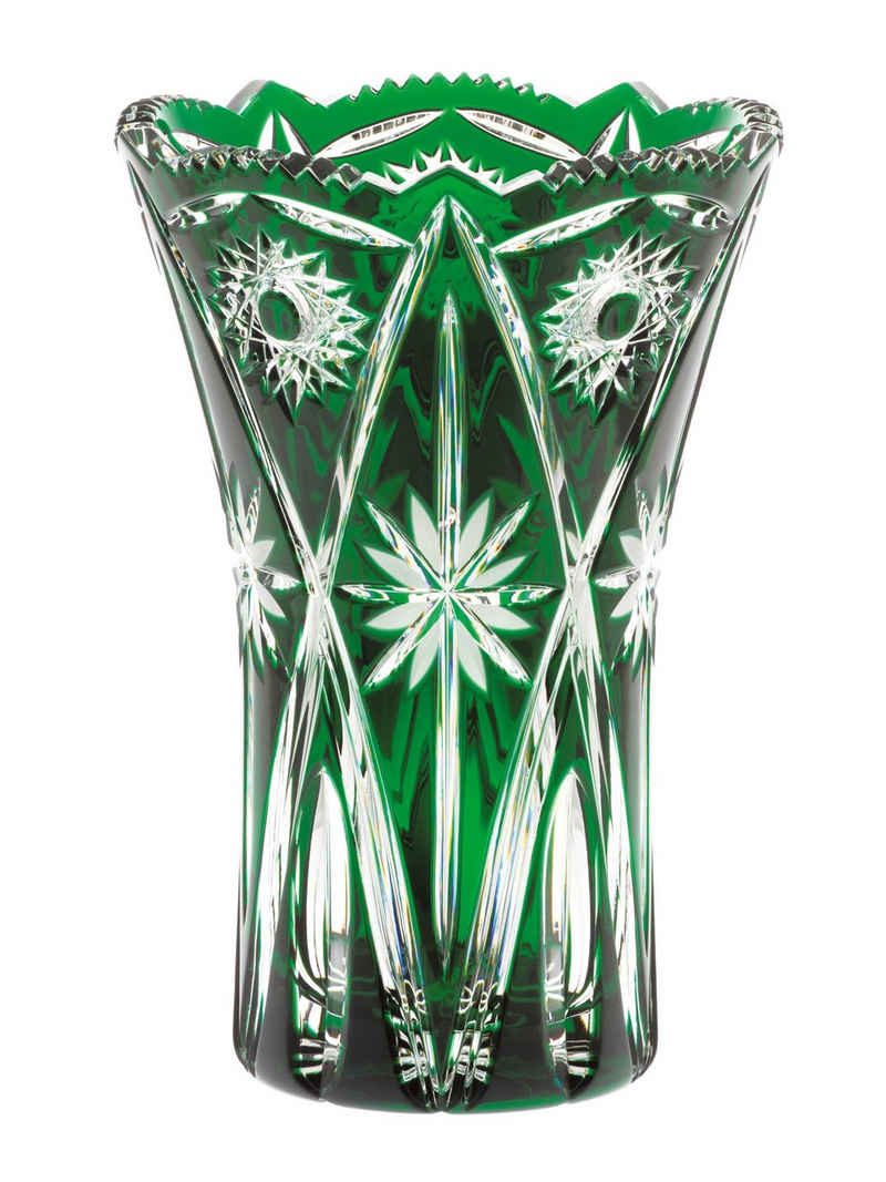 ARNSTADT KRISTALL Tischvase ARNSTADT KRISTALL Vase Nizza smaragd grün (26 cm) - Kristallglas mundg