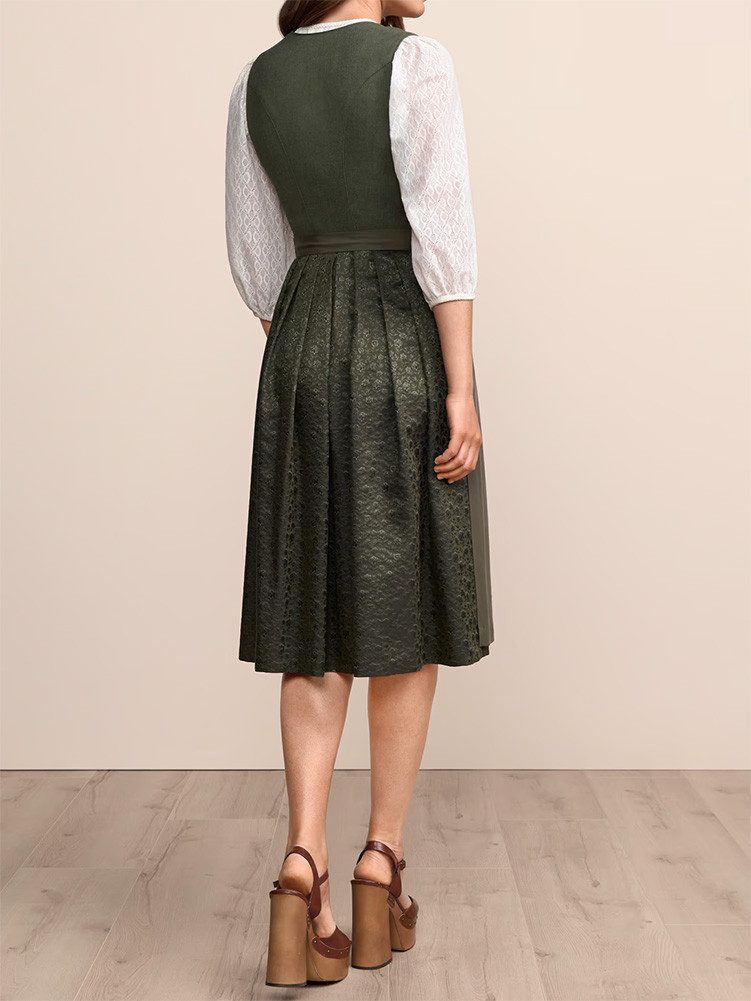 KRÜGER COLLECTION Dirndl Dirndl Ileyna 70cm Länge grün