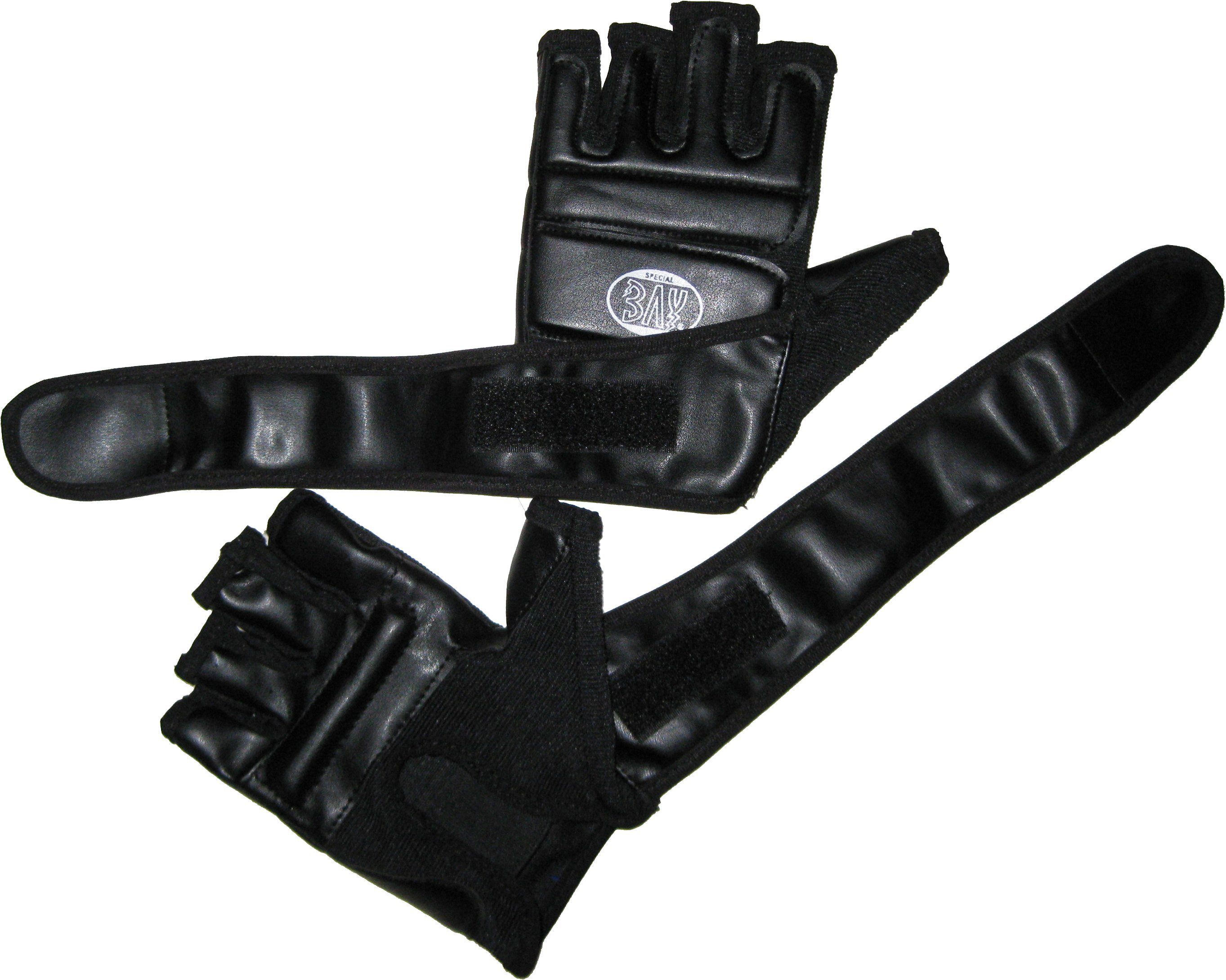 BAY-Sports MMA-Handschuhe FIT Krav Maga Kinder Wing und XXL Tsun Erwachsene Handschutz Handschützer schwarz, XXS 
