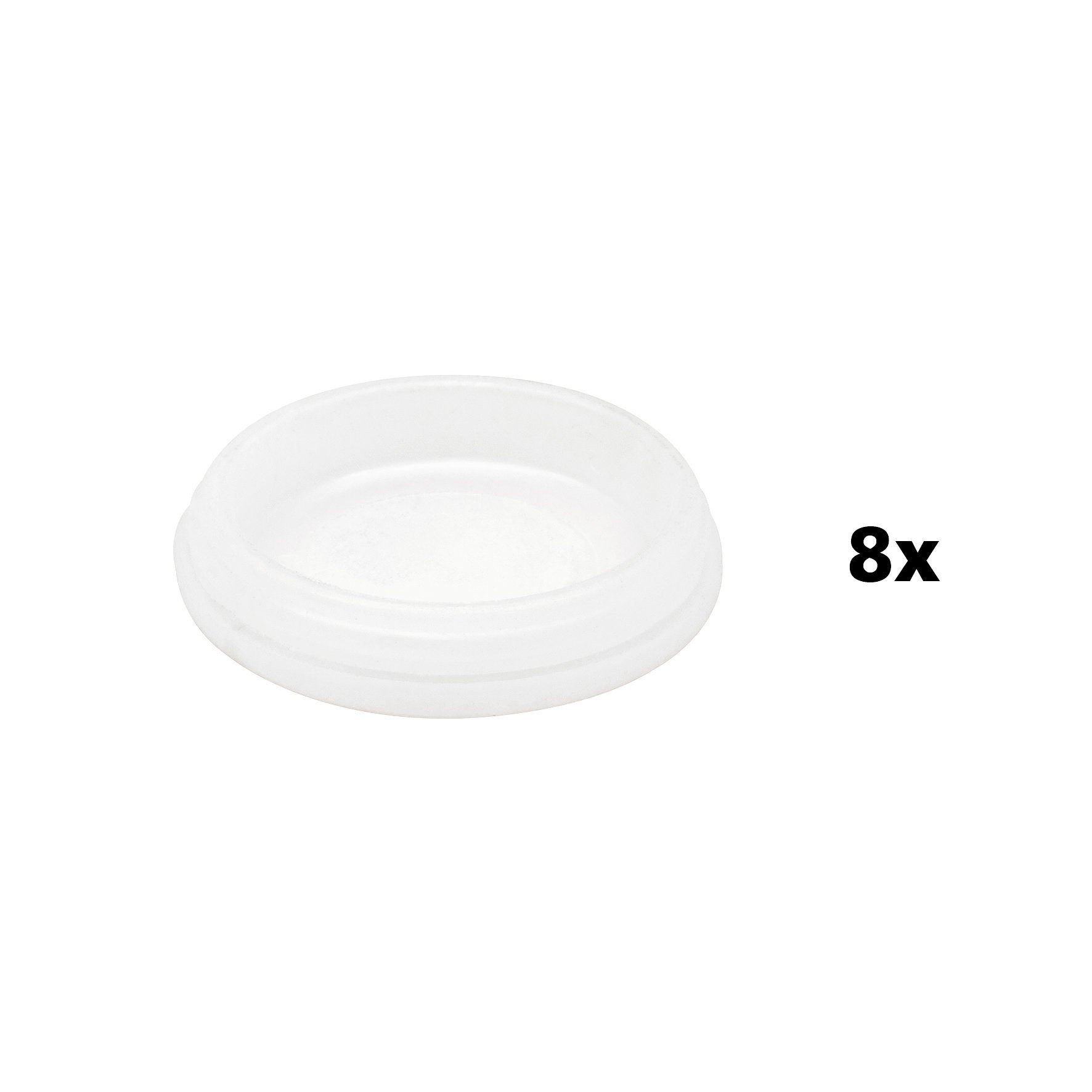 WAGNER design yourself Нажмите планер Stuhlgleiter Stoppgleiter Elastomer Gummi I 8er-Set Ersatzgleiter rutschhemmend austauschbar - STOPP - Durchmesser Ø 17, 20, 25, 30, 40, 50 mm - für Basis Ø 17, 20, 25, 30, 40, 50 mm - Made in DE