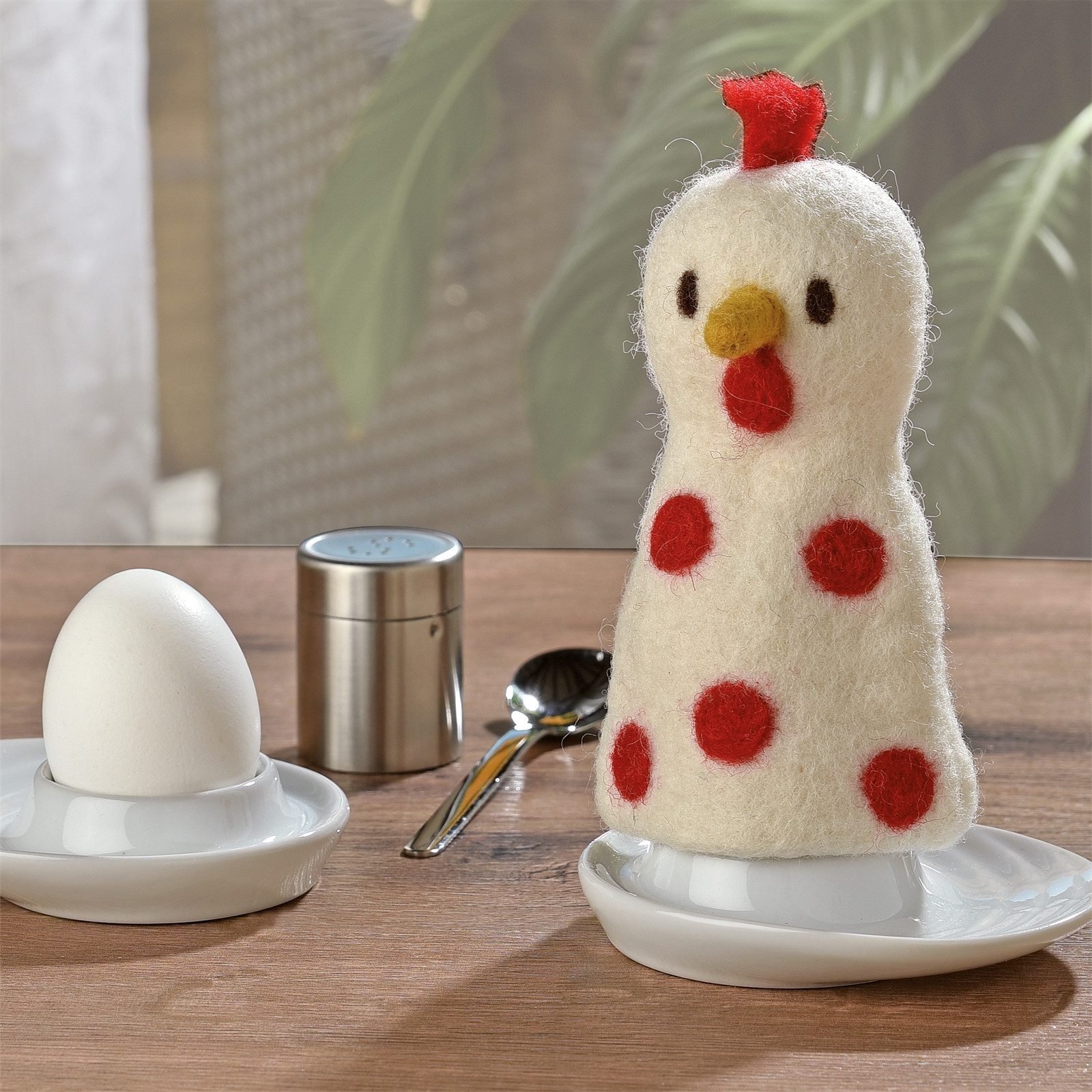 Cilio Eierbecher Eierwärmer LANA Küken, (Stück, 1-tlg), Filz Tiermotiv handgefertigt