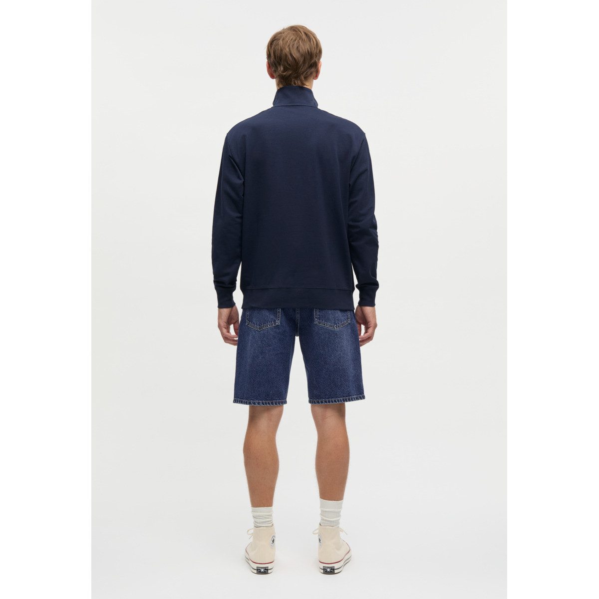 MADS NORGAARD COPENHAGEN Sweatshirt Light Terry Hans Half zip Herren Pullover, Shirt, Sweater, Langarmshirt, Dress