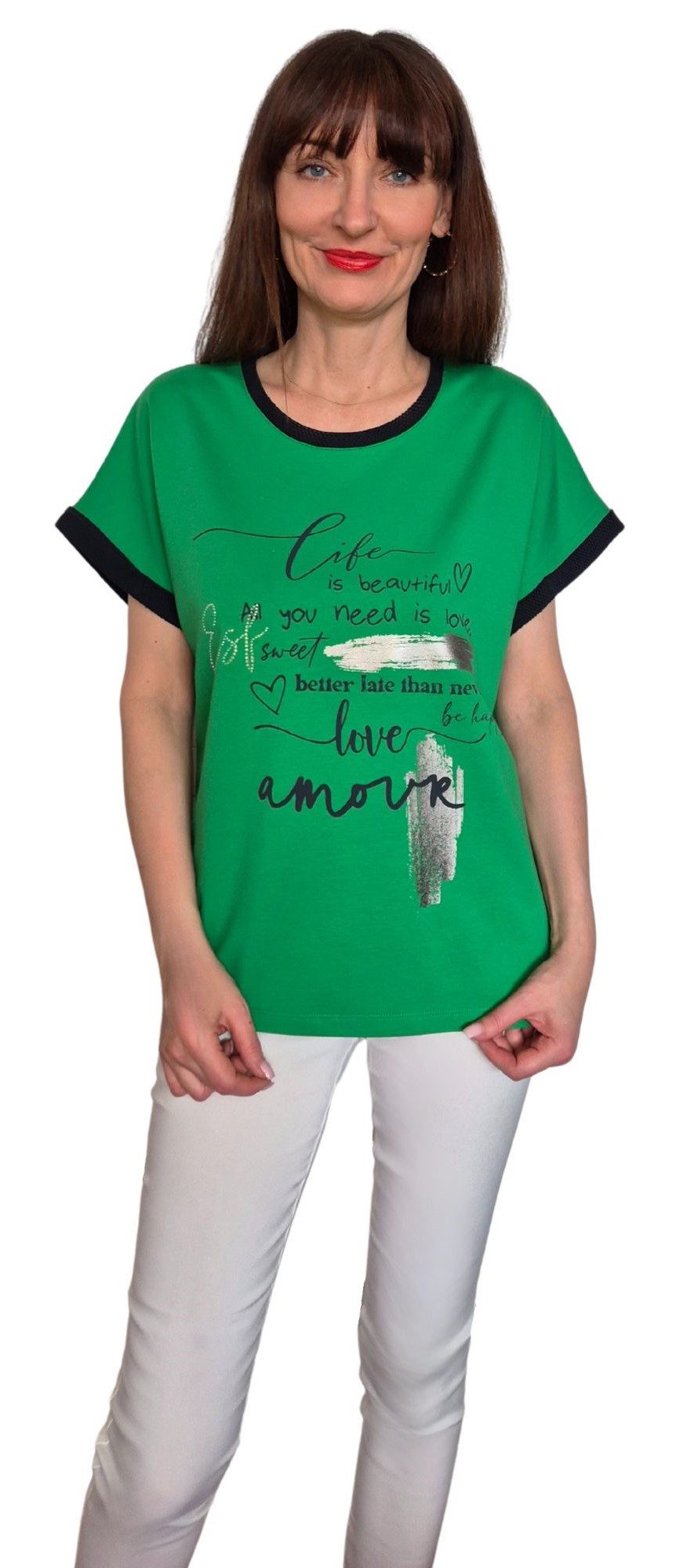 Estefania for woman T-Shirt mit Schriftzug günstig online kaufen