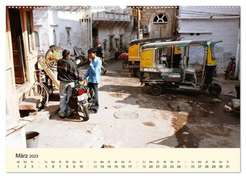 CALVENDO Wandkalender Alltagsleben in Indien (Premium, hochwertiger DIN A2 Wandkalender 2023, Kunstdruck in Hochglanz)