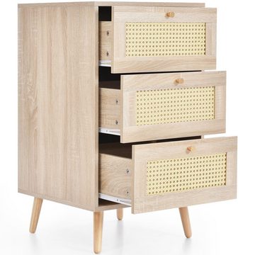 PHOEBE CAT Kommode (Sideboard, 1 St), Schubladenschrank mit 3 Schubladen, 48.5 x 48.6 x 79.5 cm