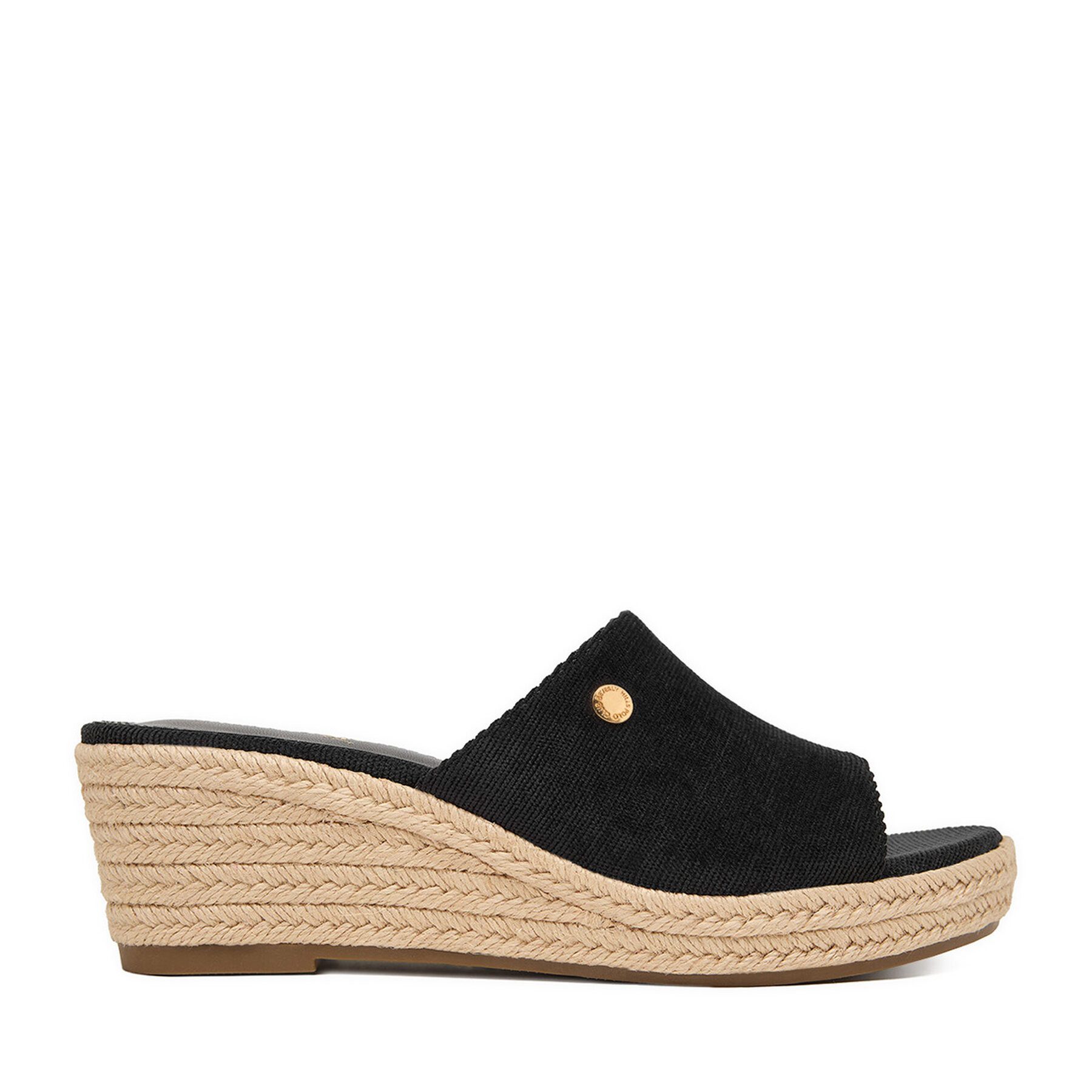 BEVERLY HILLS POLO CLUB Schwarze Flip-Flops für Damen des Beverly Hills Polo Club Badepantolette