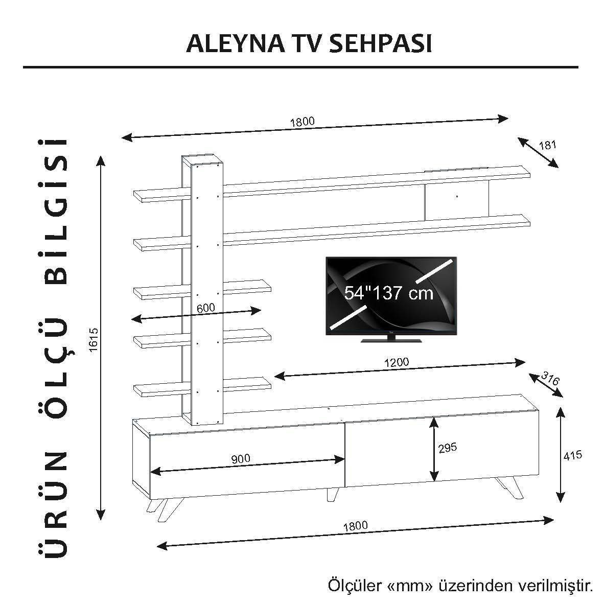 TV-Schrank Skye DCD3014-TV Decor -Einheit