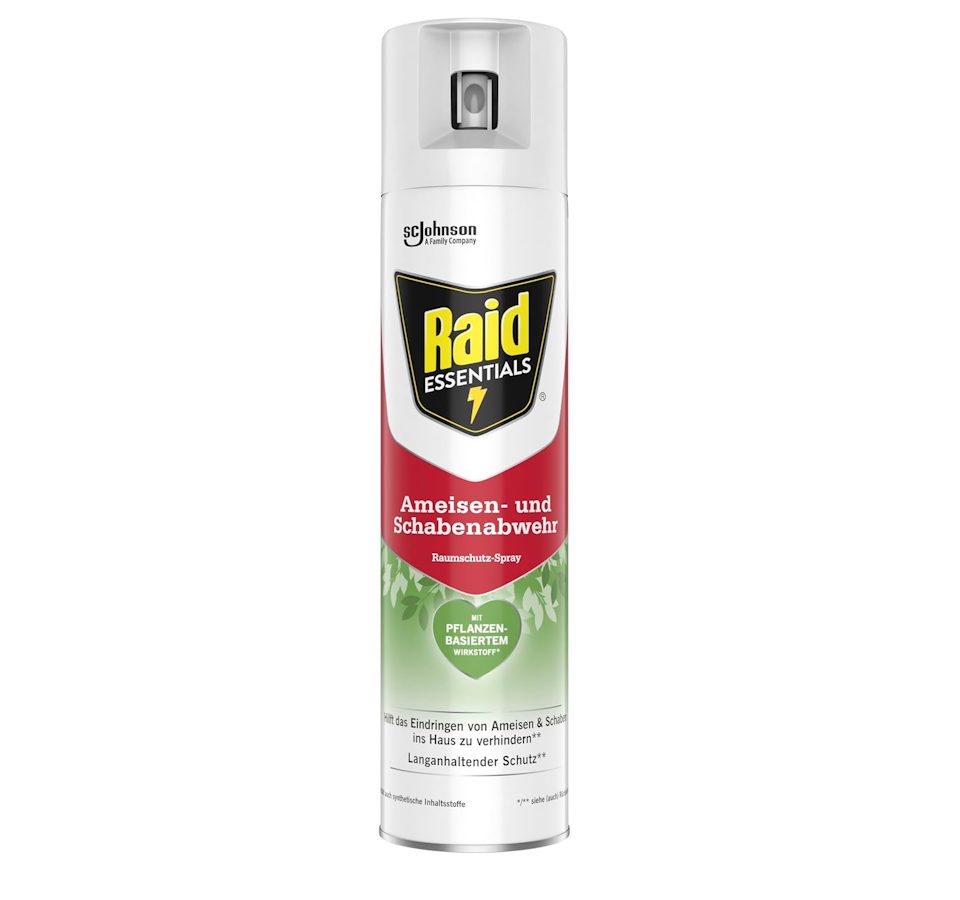 Raid Insektenspray Essentials Ameisen- und Schabenabwehr Raumschutz-Spray