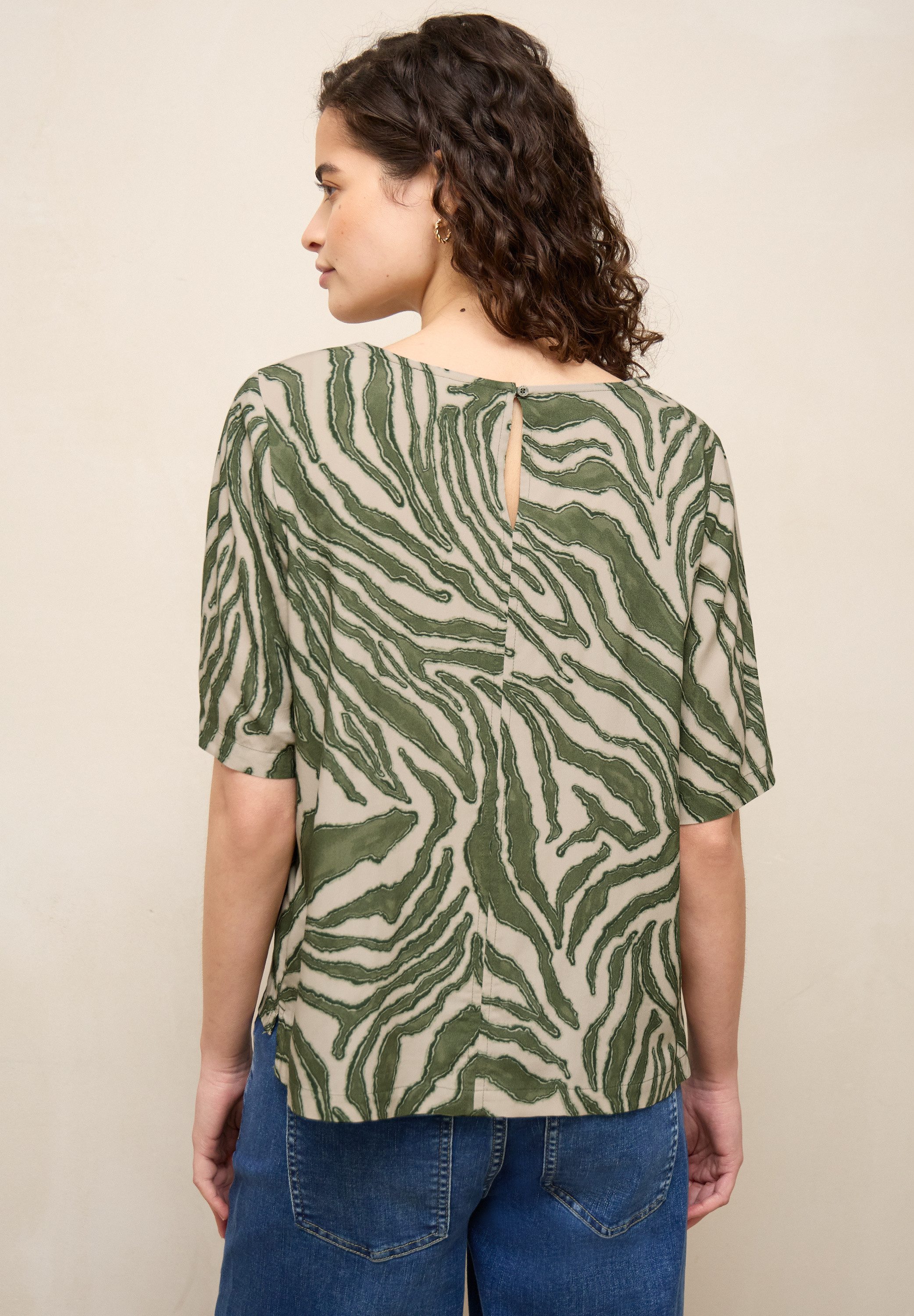 STREET ONE STUDIO Kurzarmbluse aus softer Viskose günstig online kaufen