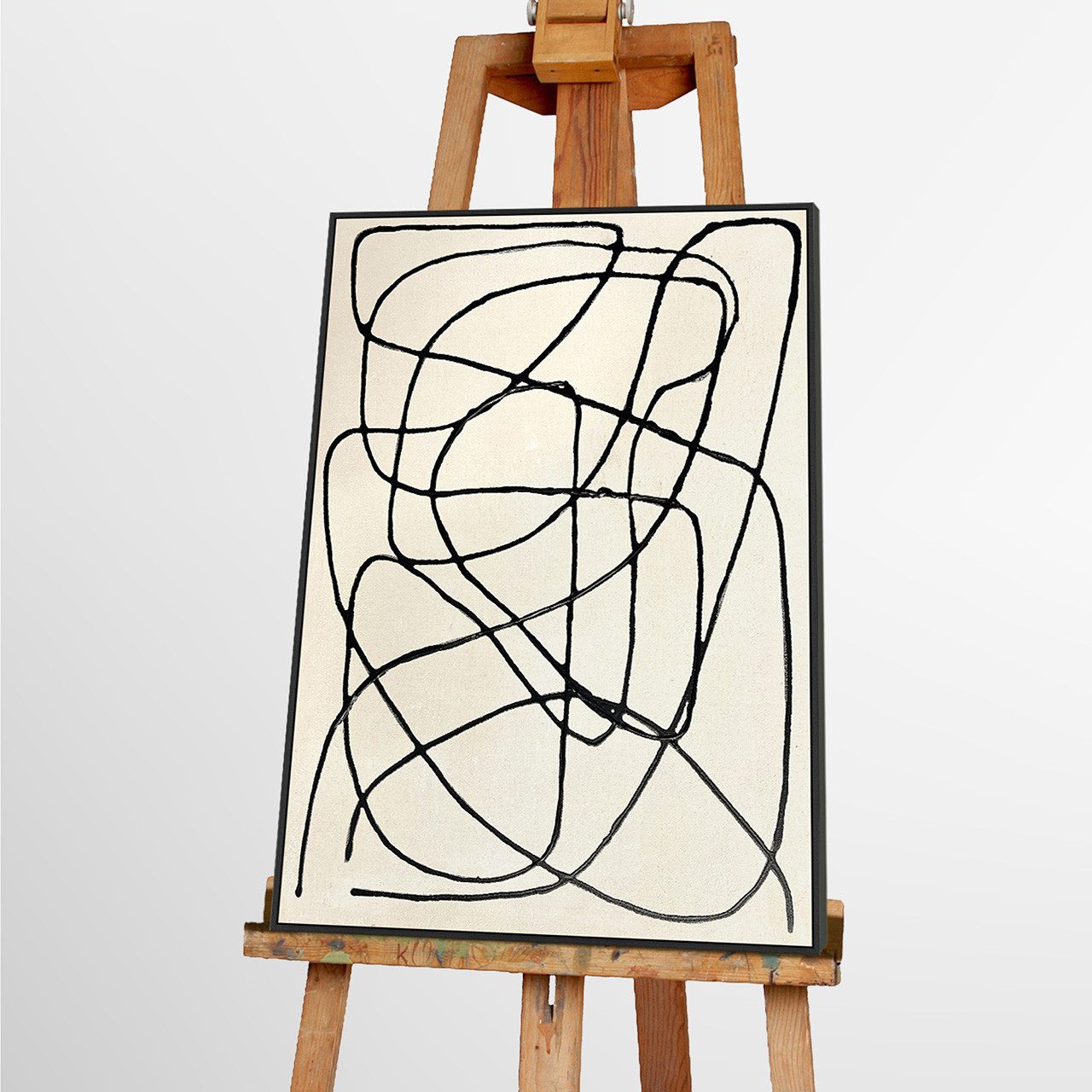ArtUniverse Gemälde Line Art 60 x 80 cm, Abstrakt