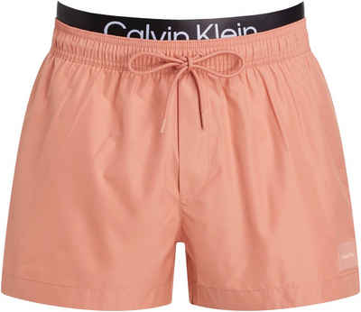 Calvin Klein Swimwear Badeshorts SHORT DOUBLE WB mit doppeltem Bund