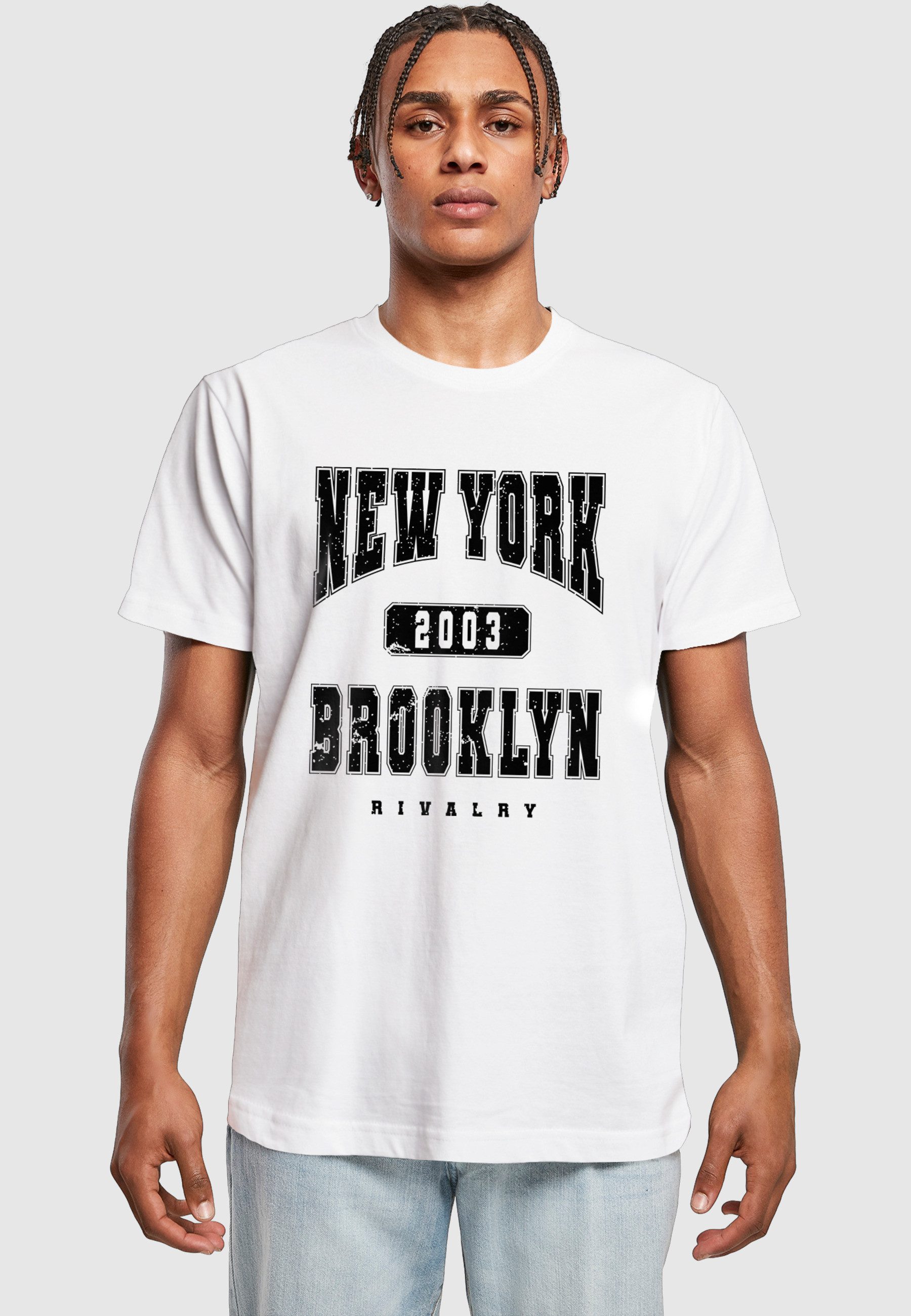 MisterTee T-Shirt MisterTee Herren Brooklyn College Style Tee (1-tlg)