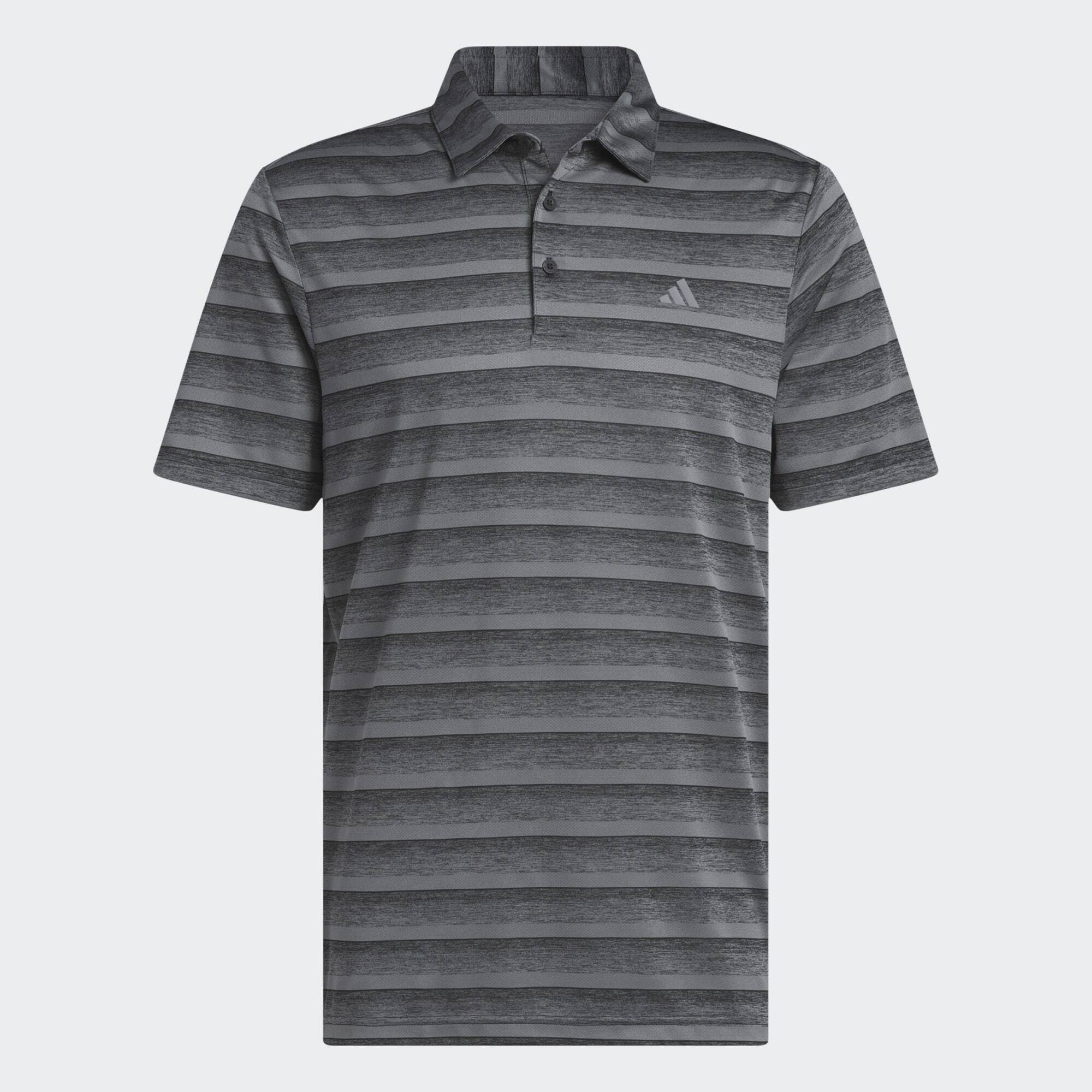 adidas Performance Funktionsshirt TWO-COLOR STRIPE Black POLOSHIRT Grey Four 