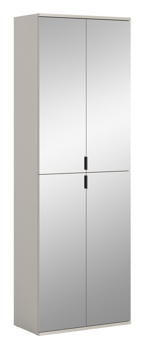 xonox.home Kleiderschrank Garderobenschrank Projekt X groß, Kaschmir, Spiegeltüren 70 cm