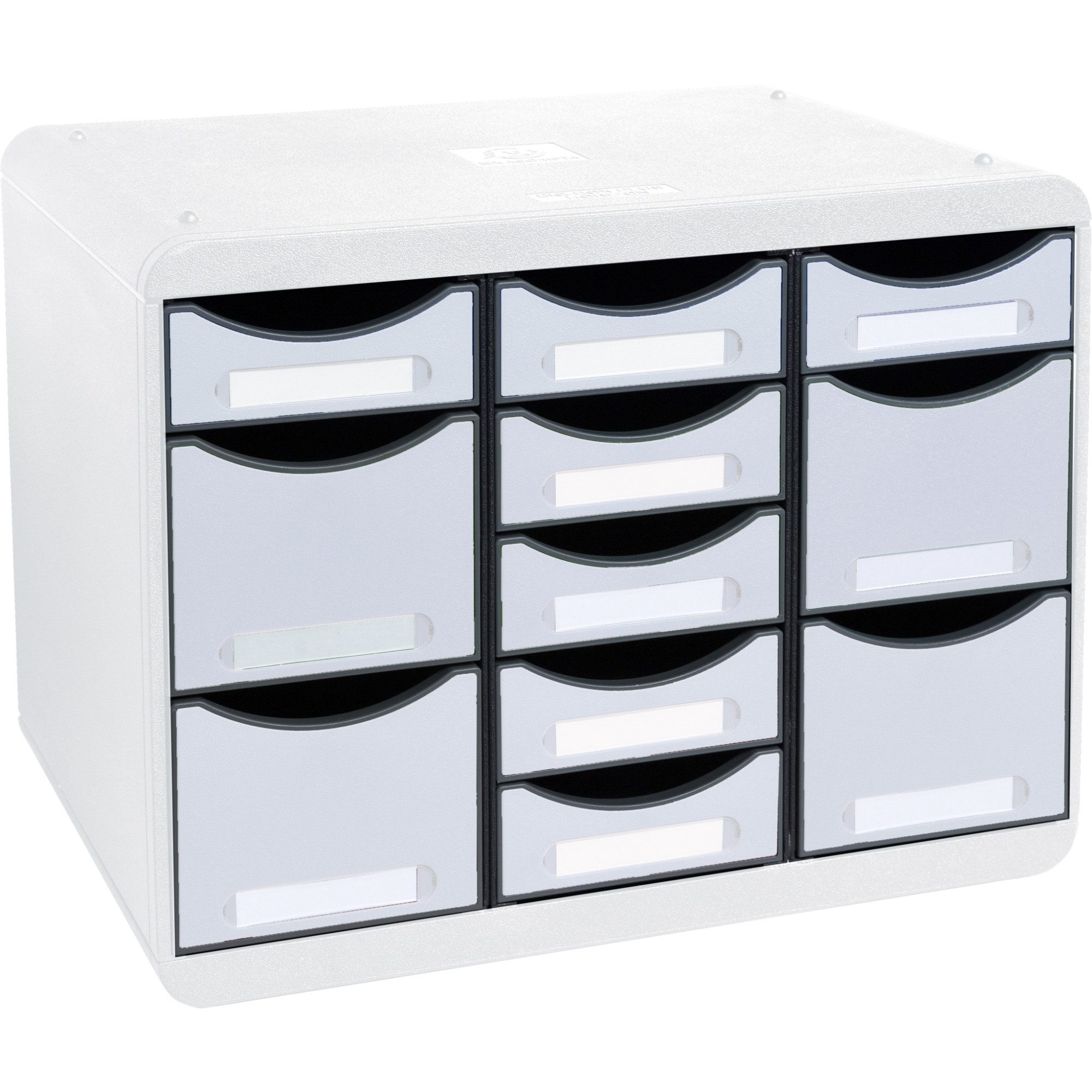 EXACOMPTA Organizer Schubladenbox STORE-BOX MULTI 313740D 11 Schübe lichtgrau