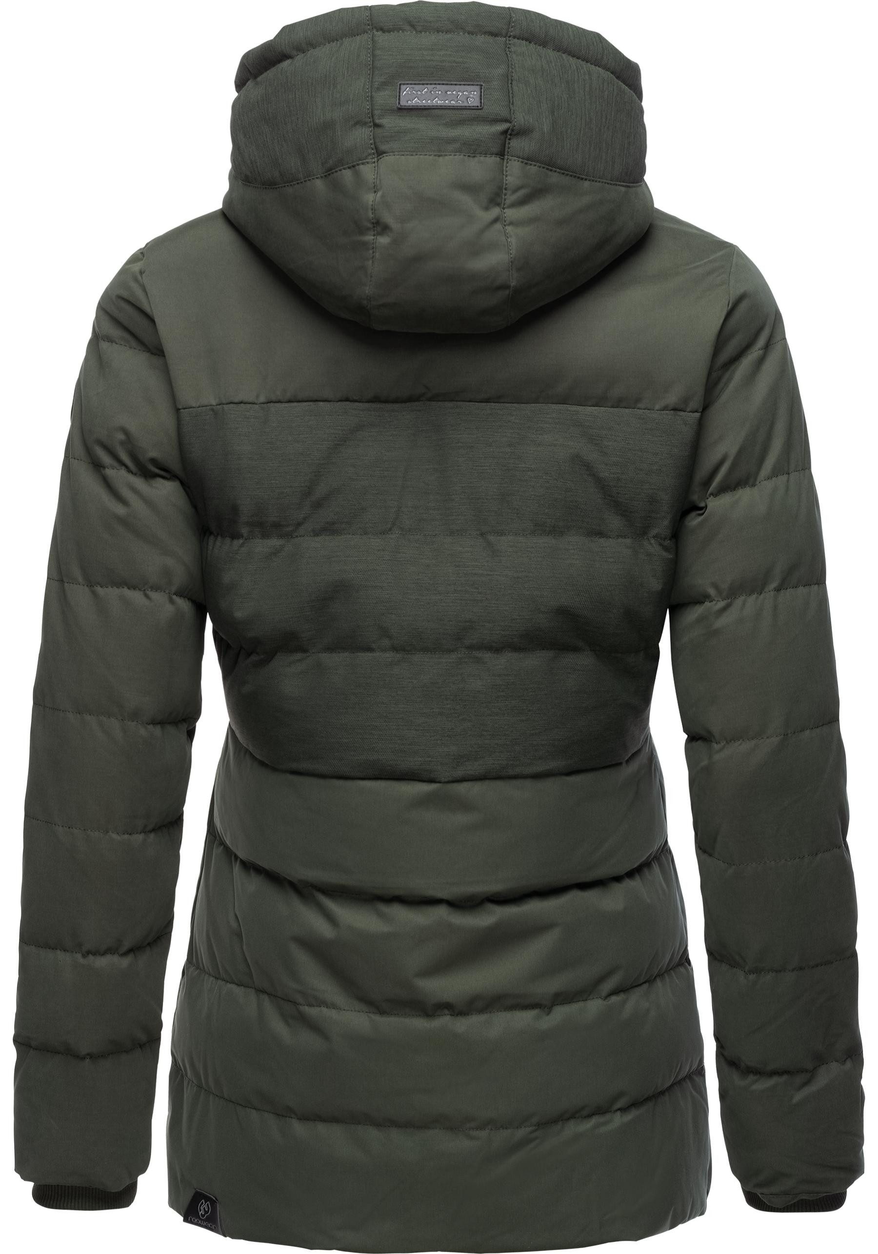 Ragwear Winterjacke Quantic stylische Steppjacke mit Teddyfell-Kapuze – Bild 3 von 5