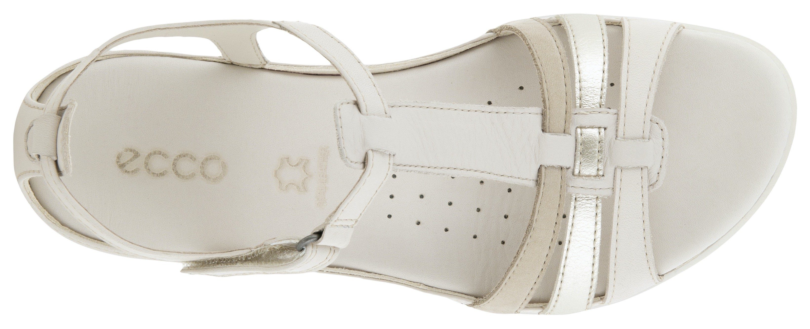 Ecco FLASH Riemchensandale, Sommerschuh, Sandalette, Klettschuh, im Metallic-Look