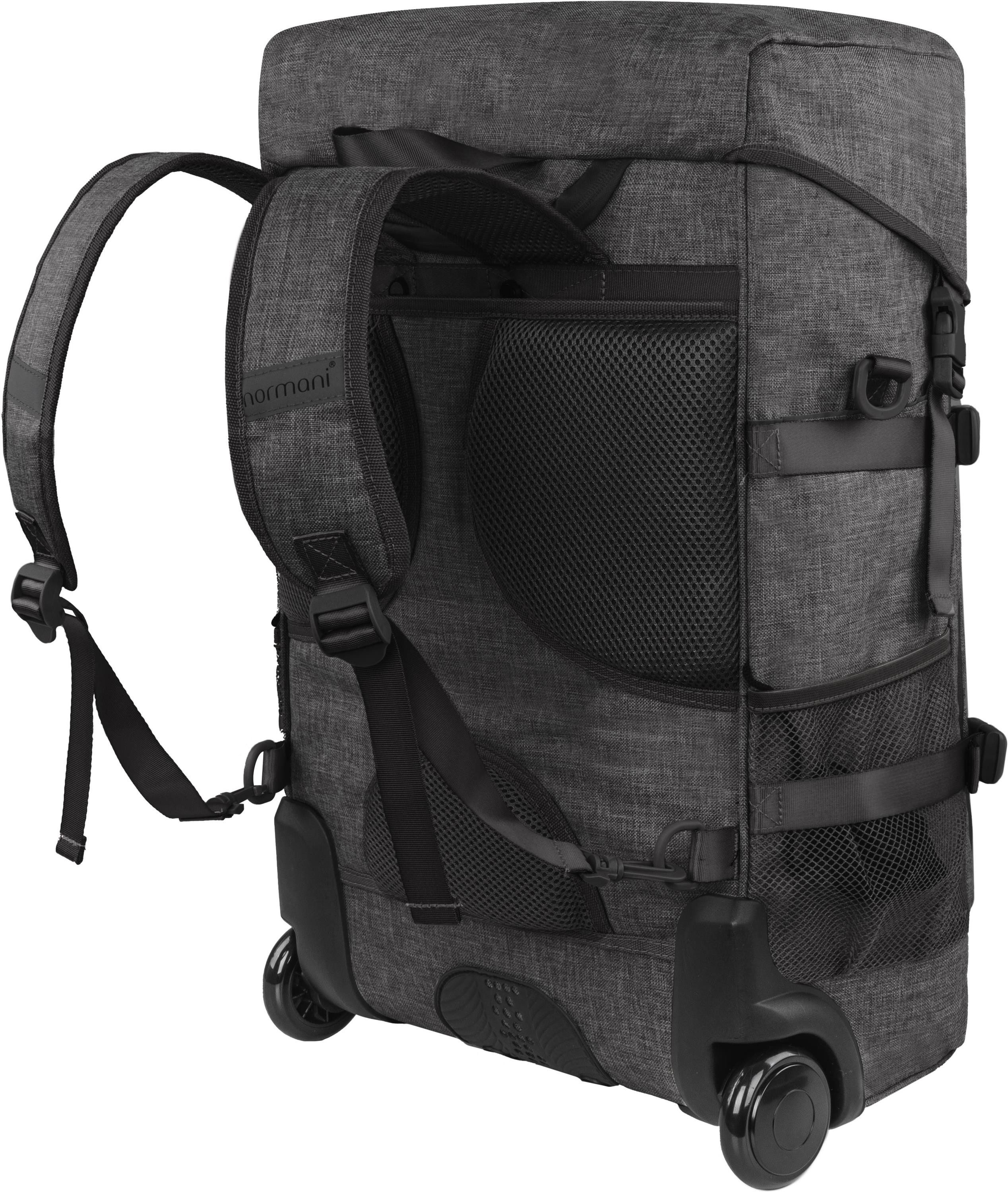 normani Reisetasche Rucksack-Trolley Handgepäck Nara, Reisetasche 3-in-1 in Handgepäckgröße