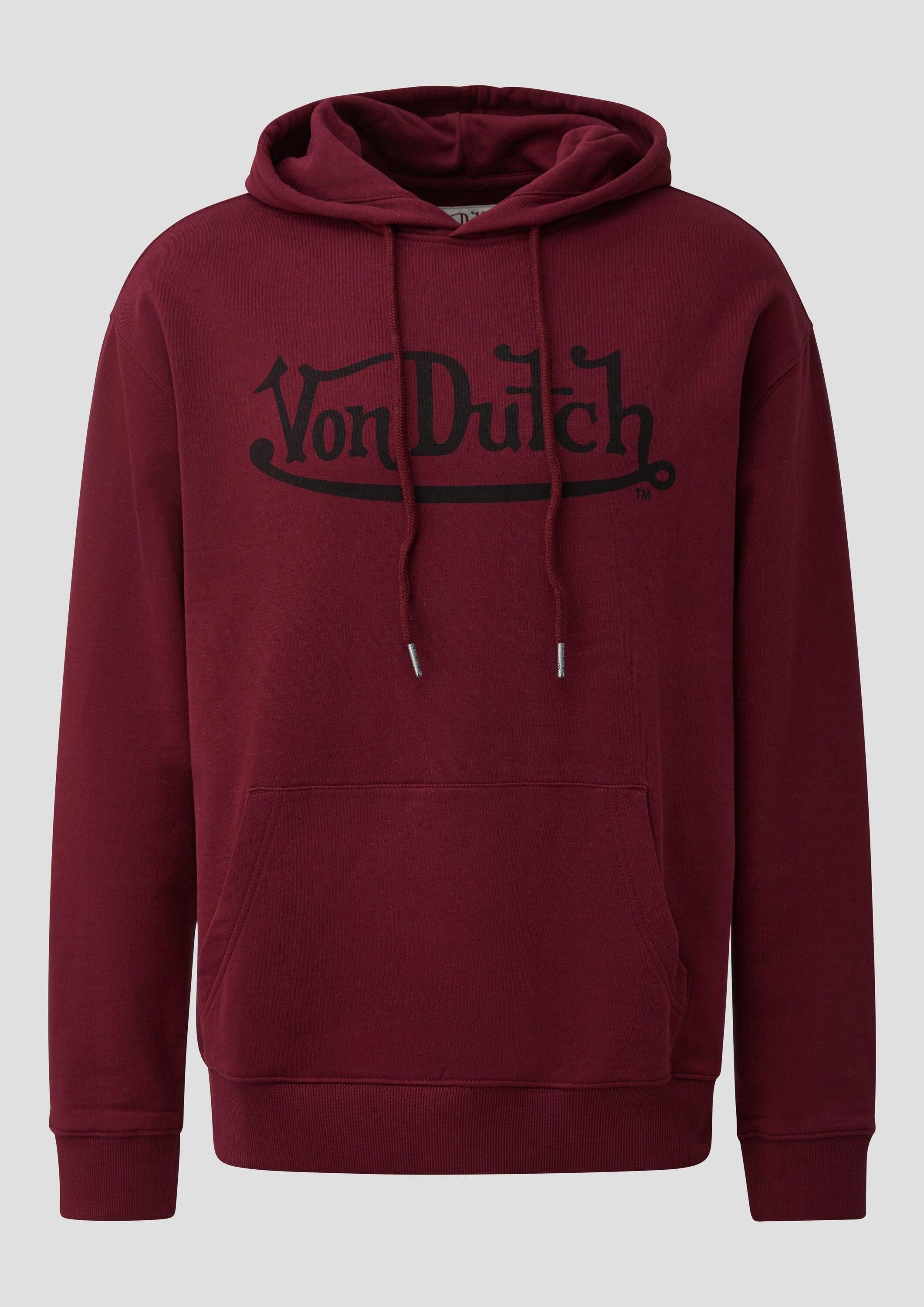 QS Sweatshirt Sweatshirt Hoodie mit Frontdruck, QS x Von Dutch
