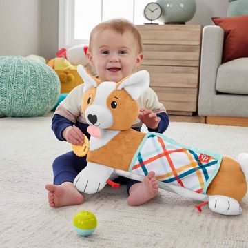 Fisher-Price® Greifspielzeug 3in1 Hündchen Spielkissen für Bauchlage mit 3 Spielzeugen