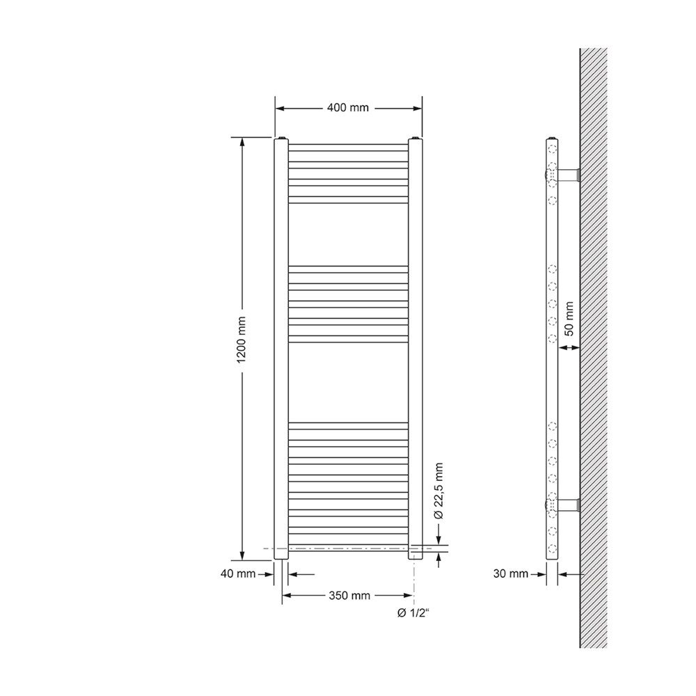 LuxeBath Badheizkörper Design Heizkörper Handtuchtrockner Badezimmer günstig online kaufen