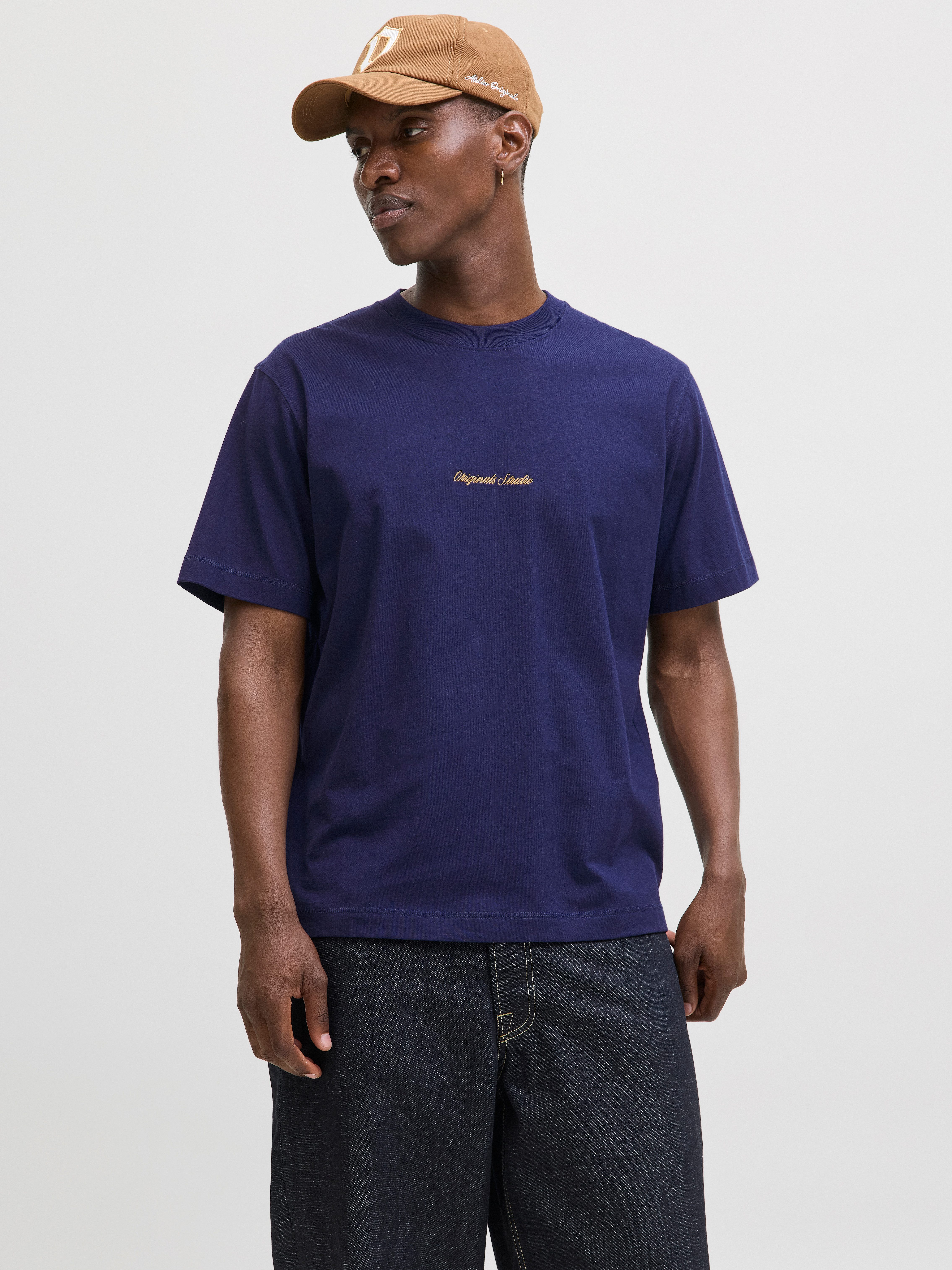 Jack & Jones Herren Rundhals T-Shirt JORNORREBRO EMB TEE SS CREW NECK - Rel günstig online kaufen
