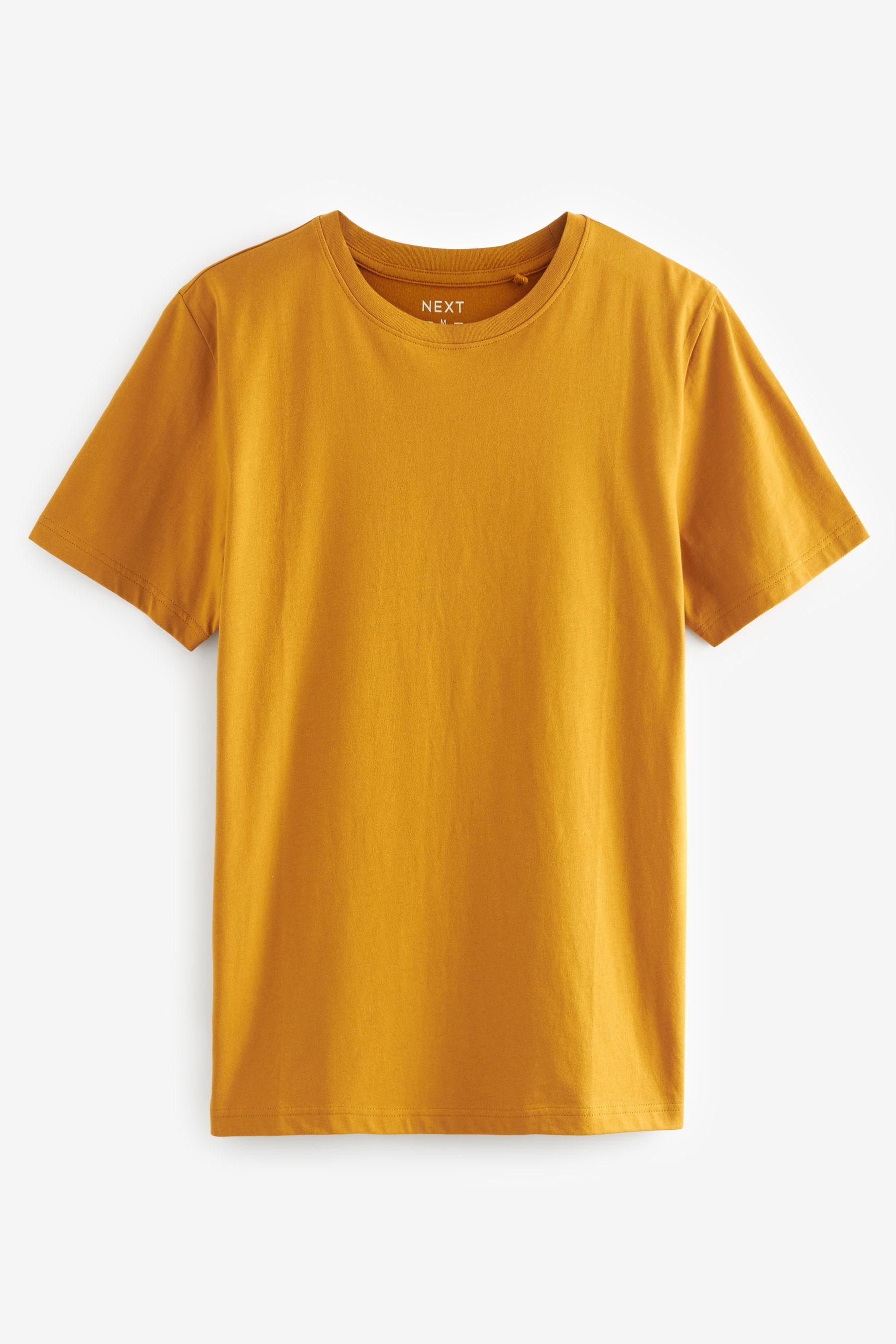 Yellow mit T-Shirt T-Shirt (1-tlg) Essential Amber Rundhalsausschnitt Next
