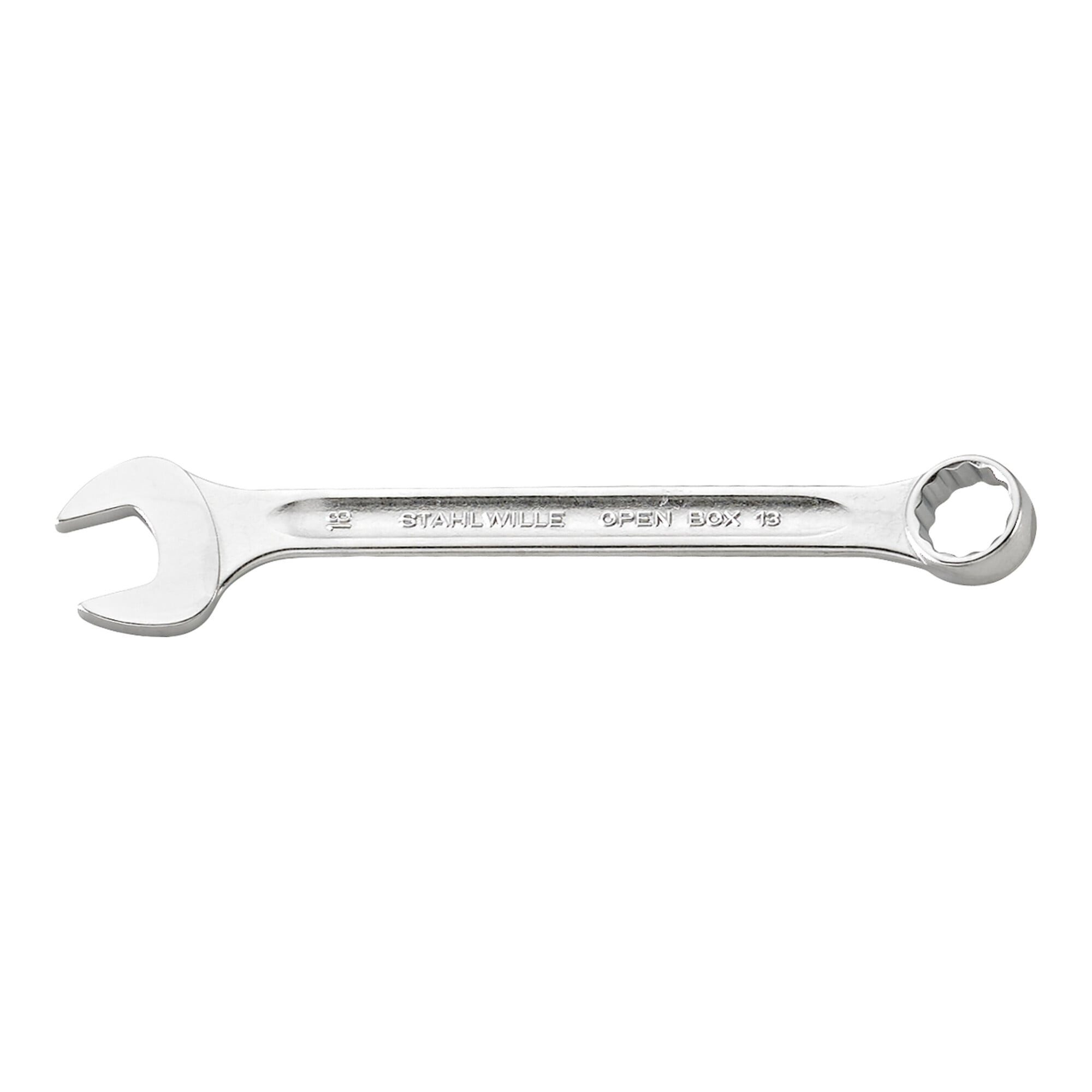 Stahlwille Ratschenringschlüssel Stahlwille Ring-Maulschlüssel OPEN-BOX SW.18mm L.200mm