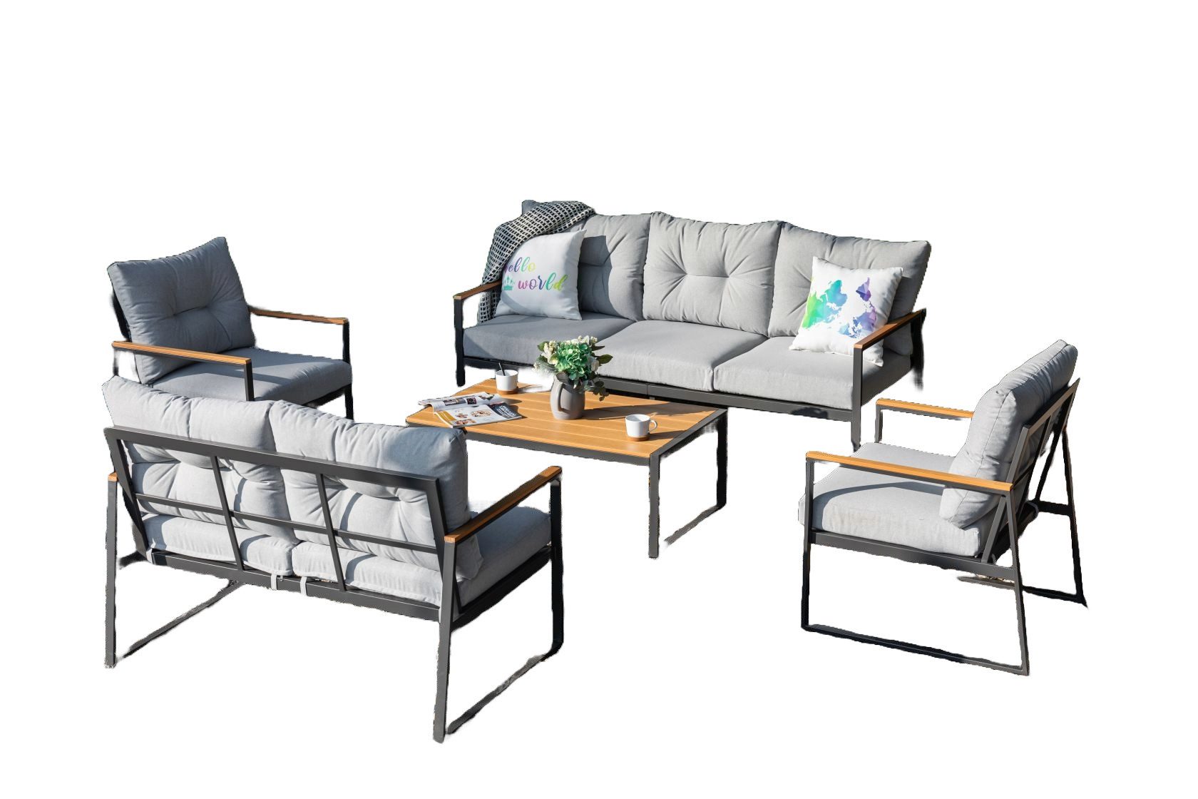 Gardissimo GartenloungeSet "Prato XXL", inkl. wasserabweisender Kissen