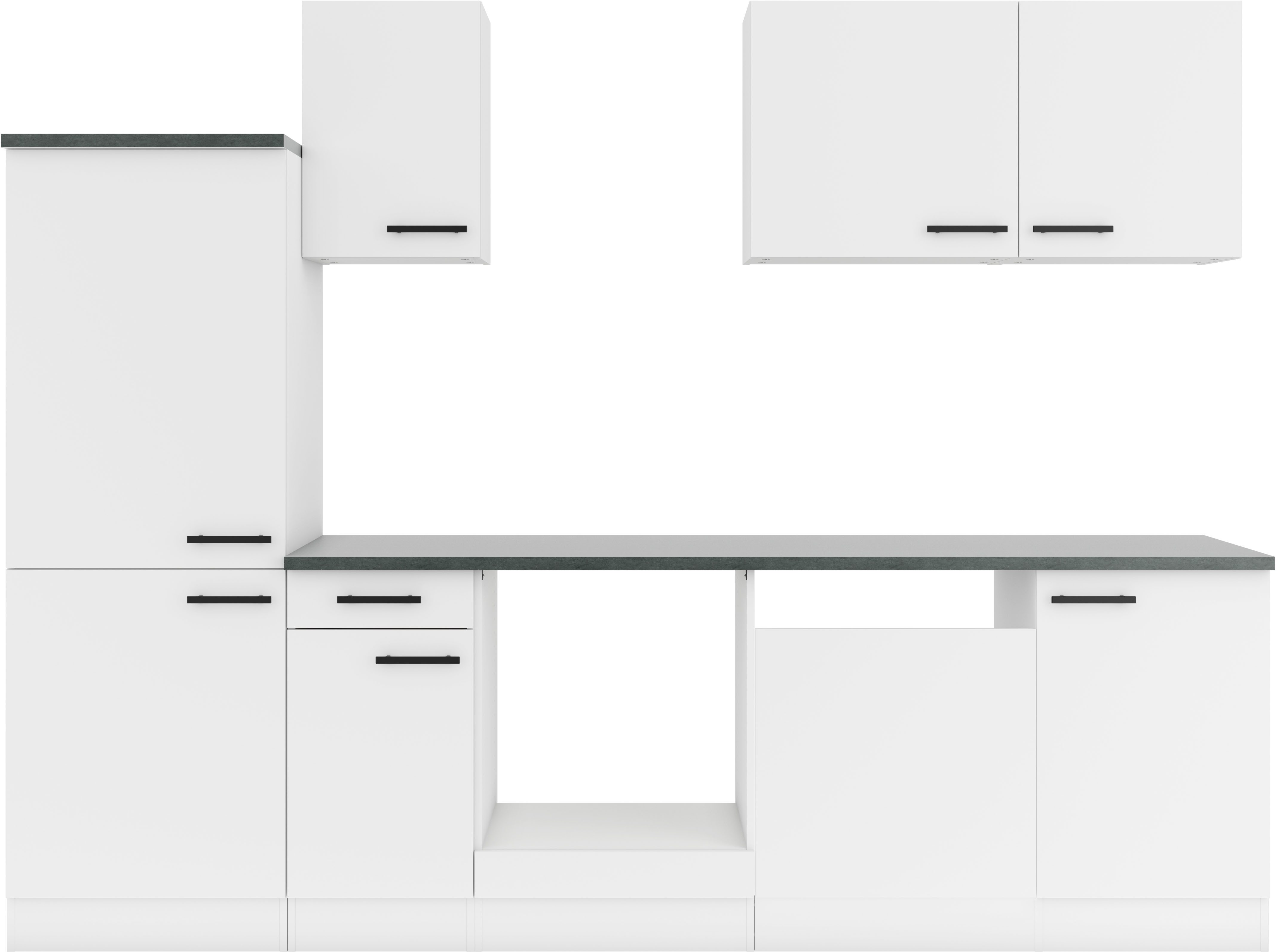 OPTIFIT Küchenzeile Palma, Breite 270 cm, wahlweise mit E-Geräten, seitenverkehrt stellbar