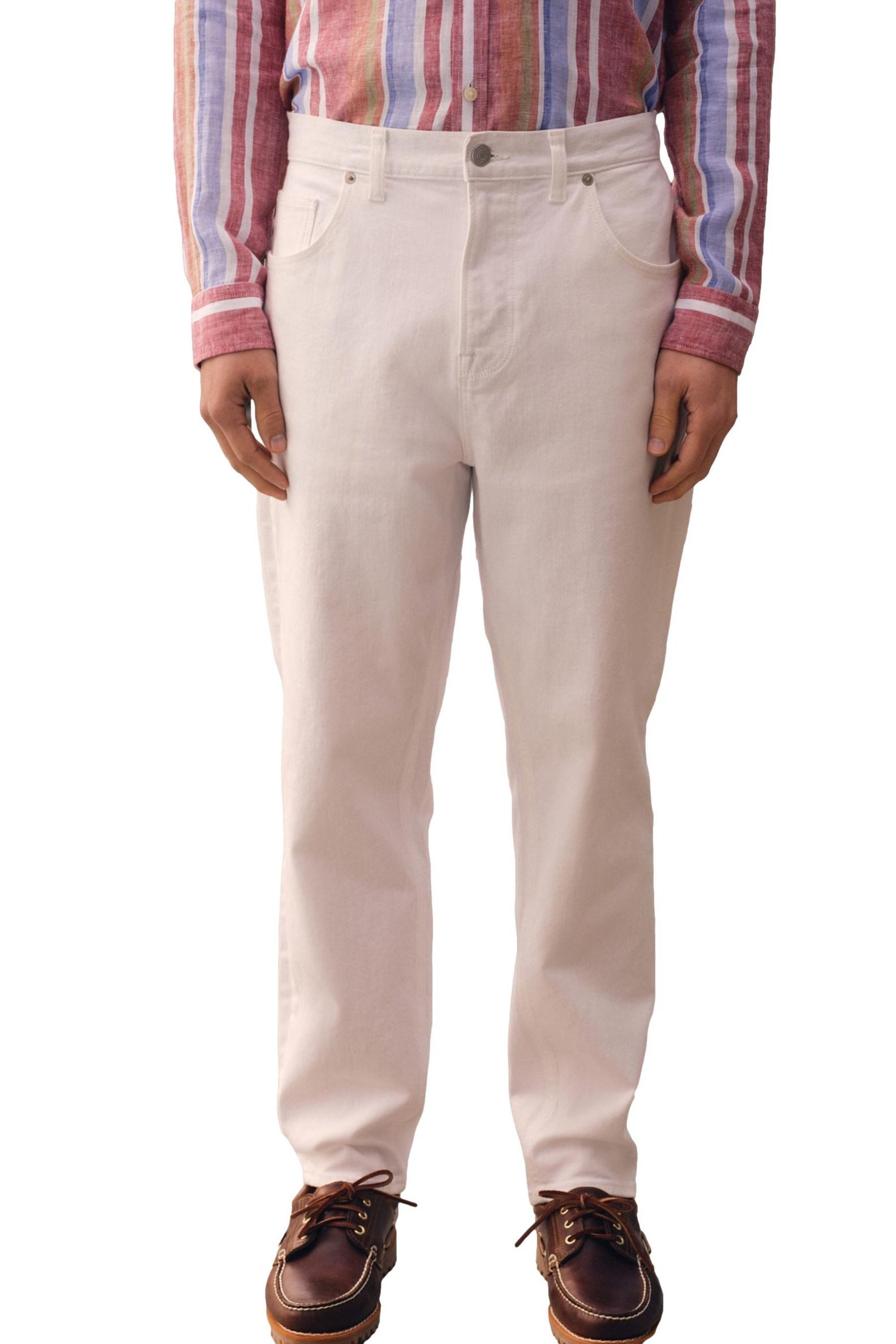Tapered-fit-Jeans N. Premium Regular Fit Jeans mit konischem Bein