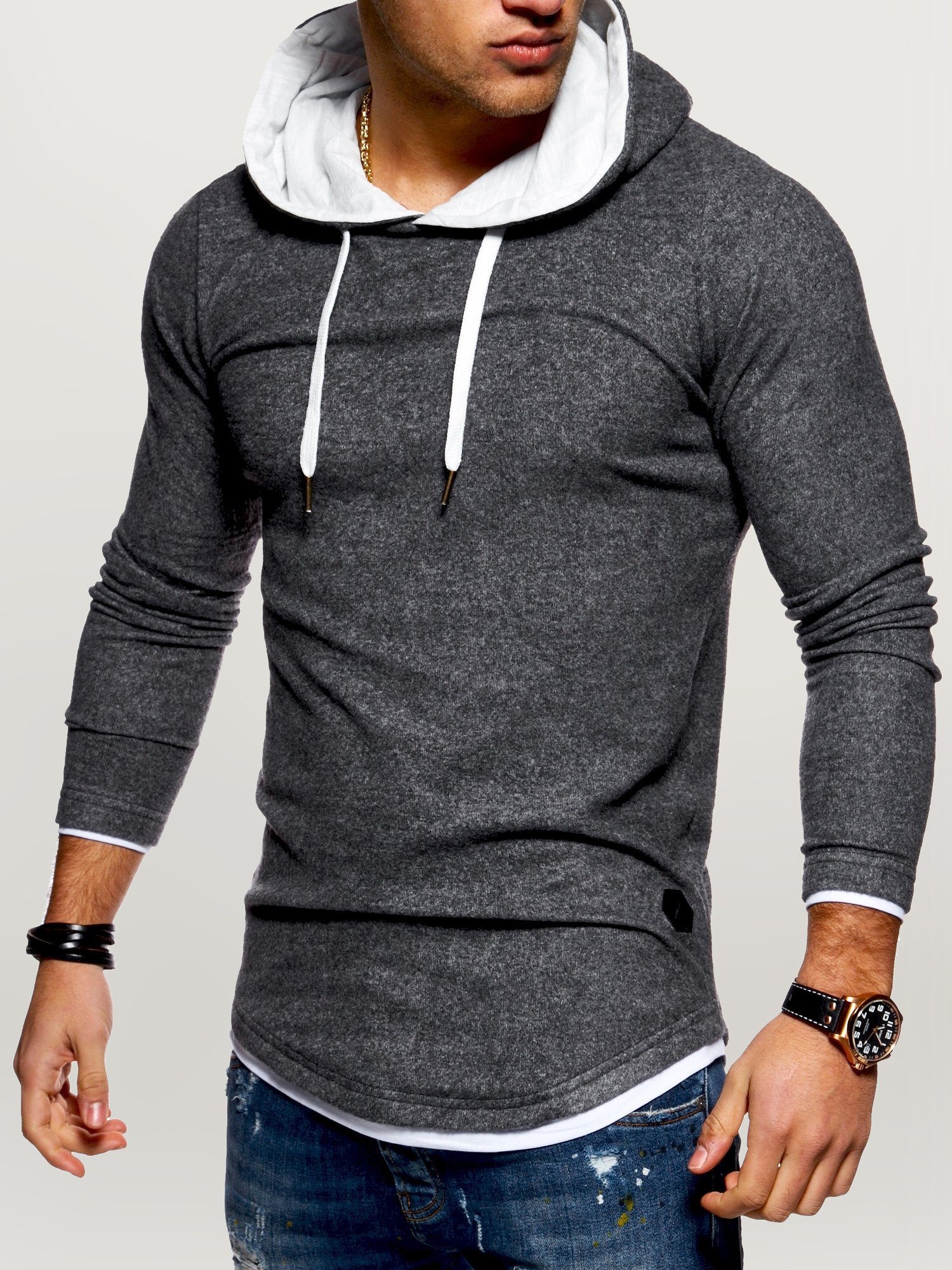 behype Kapuzensweatshirt LAYER im trendigen Layer-Look günstig online kaufen