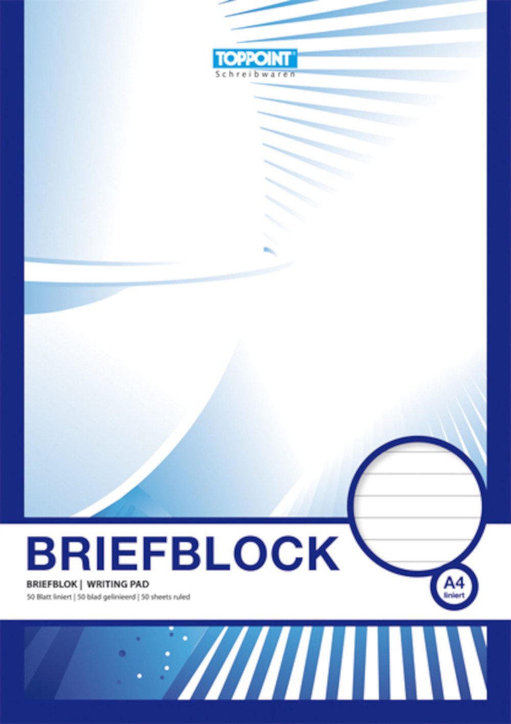 Stylex Schreibwaren Geschäftspapier 10 Briefblöcke Briefblock liniert DIN A4 Schreibblock