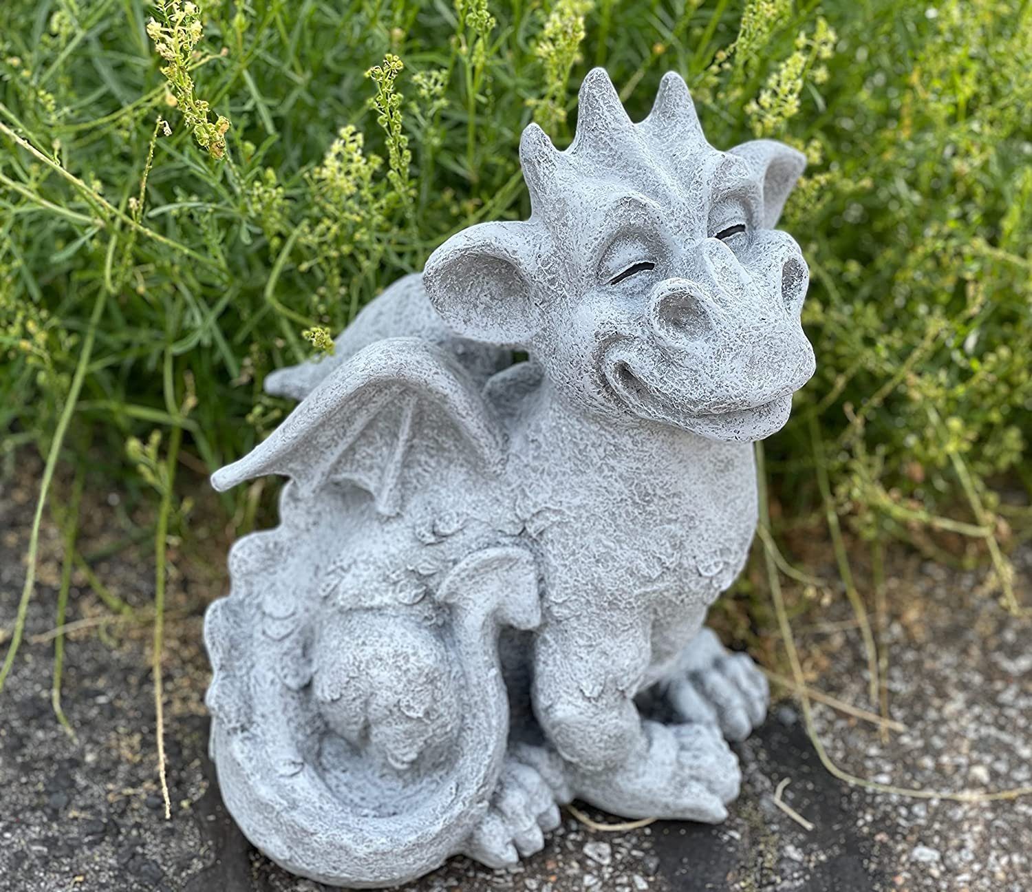 Stone and Style Gartenfigur Frostfeste Steinfigur Drache Cristiano – Bild 5 von 5