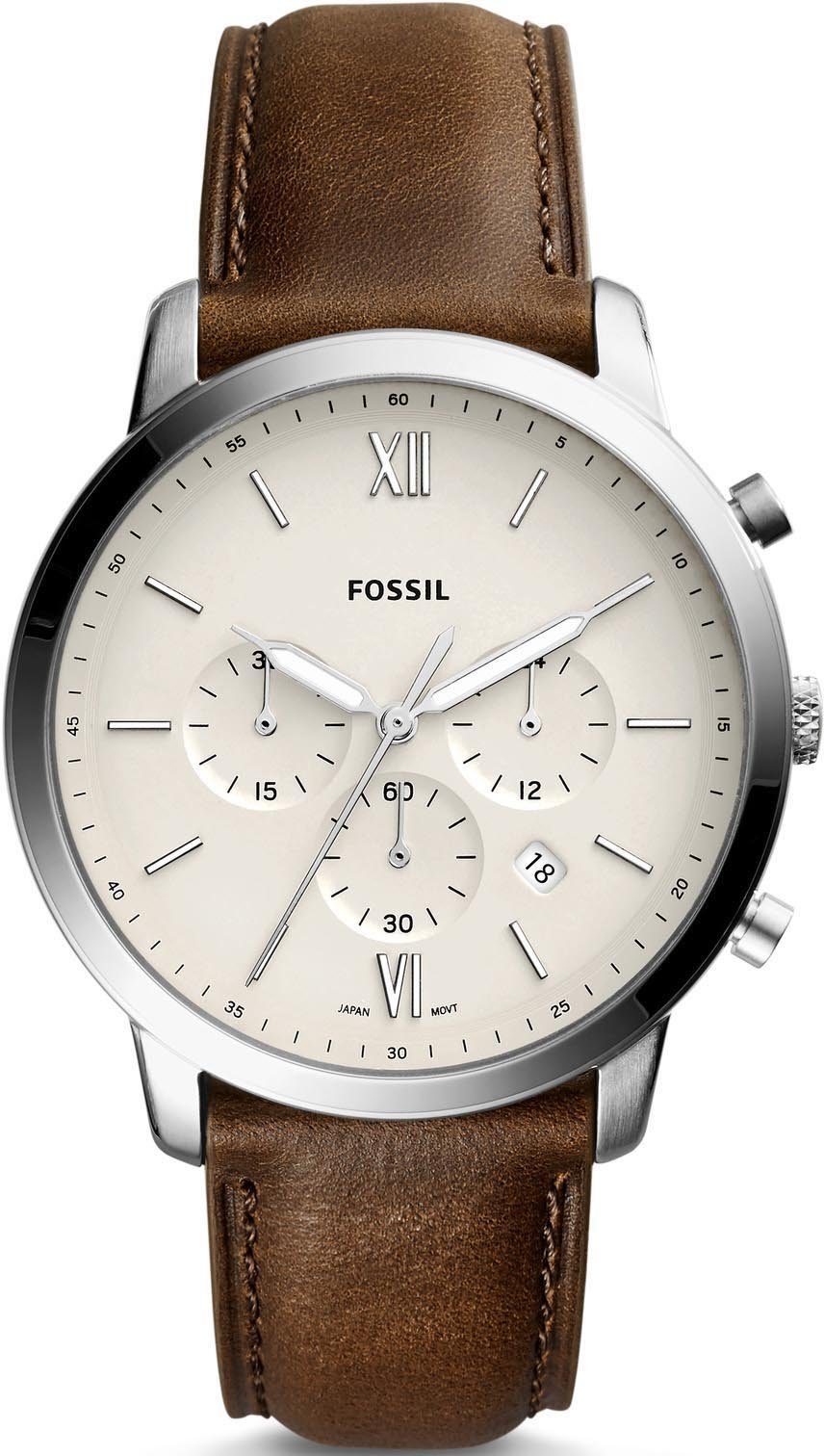 Fossil Chronograph NEUTRA, FS5380, Gehäuse-Ø aus 44 mm ca. Gehäuse Edelstahl