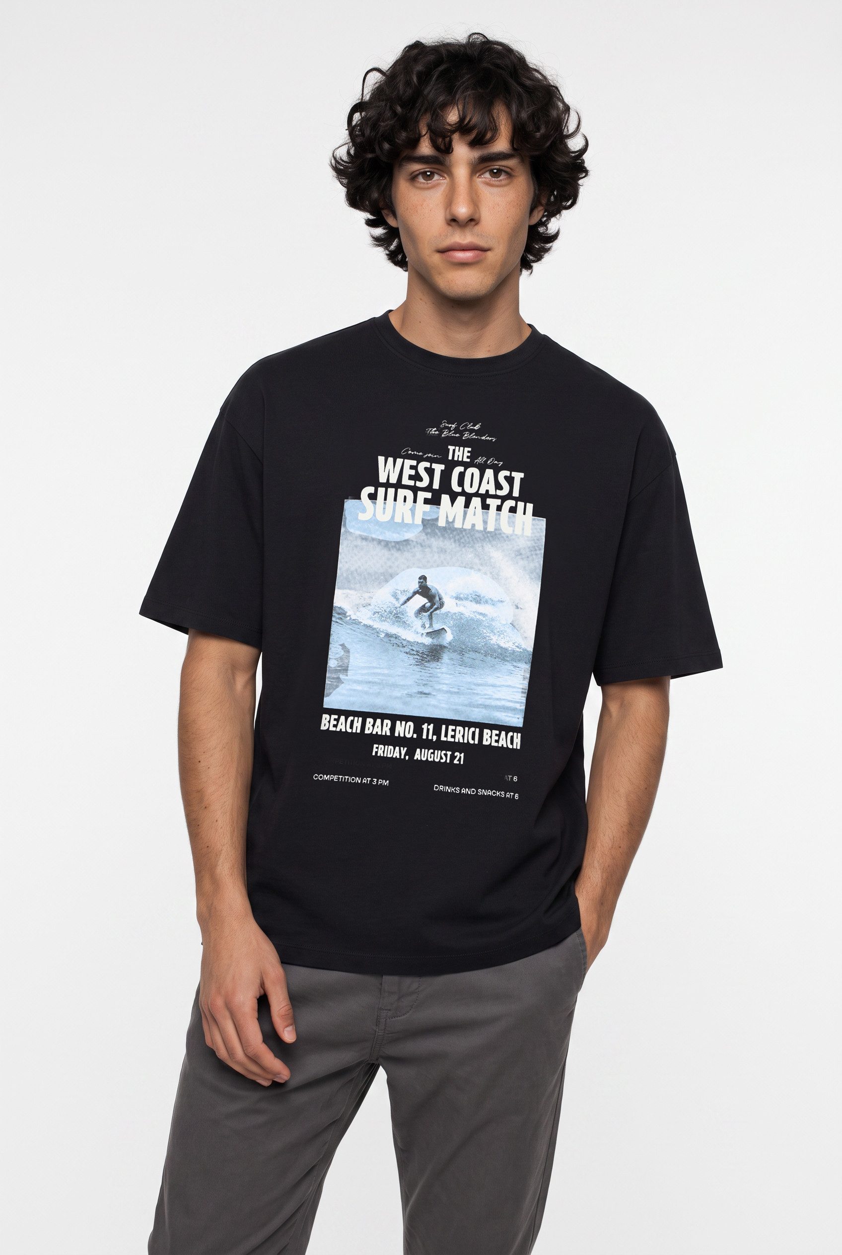 Blend T-Shirt BHKYROS GRAPHIC S/S TEE mit coolem Fotodruck