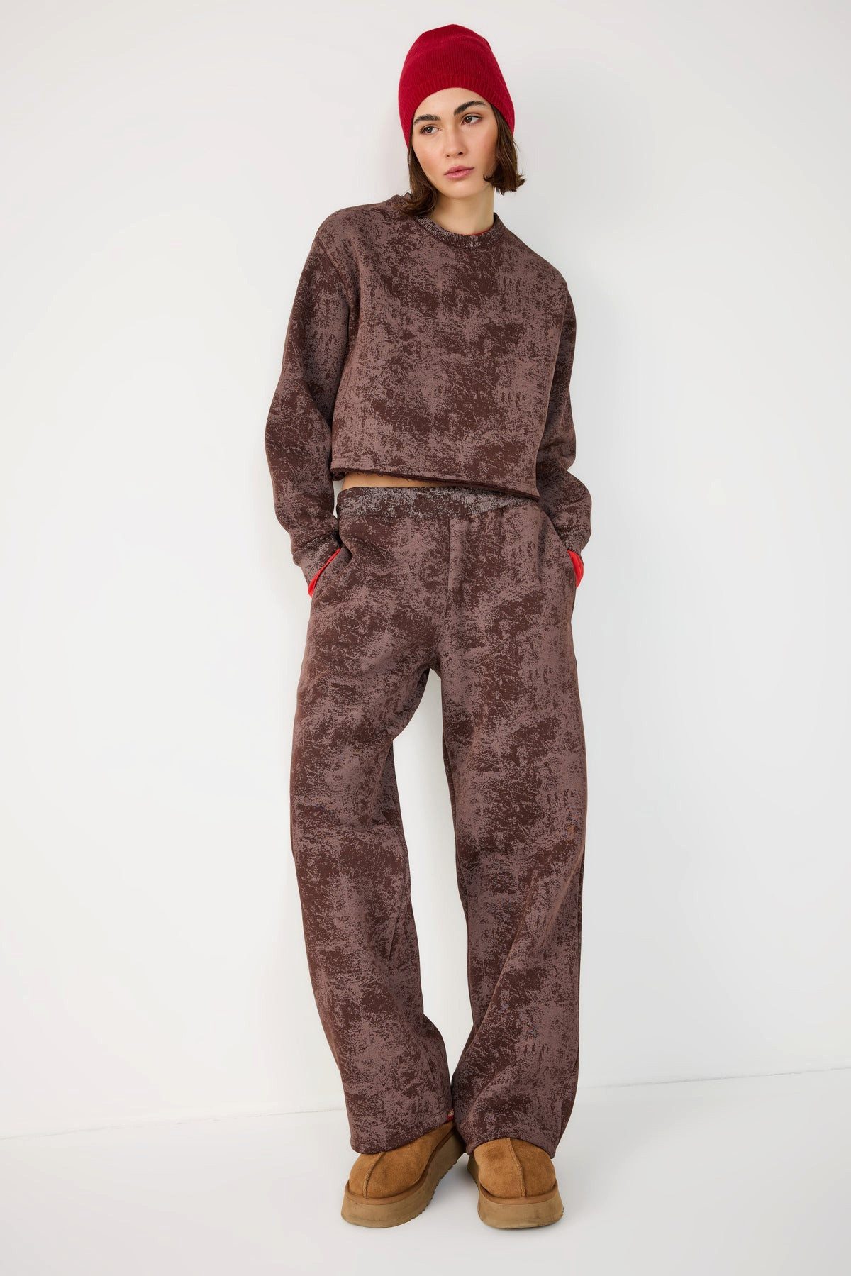 No Matter What Sweatponcho Weite Jogginghose