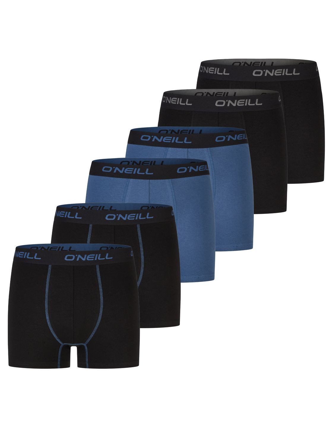 O'Neill Boxershorts Herren Retroshorts Männer Unterwäsche (Vorteilspack, 6-St) Basic Boxer mit Stretch