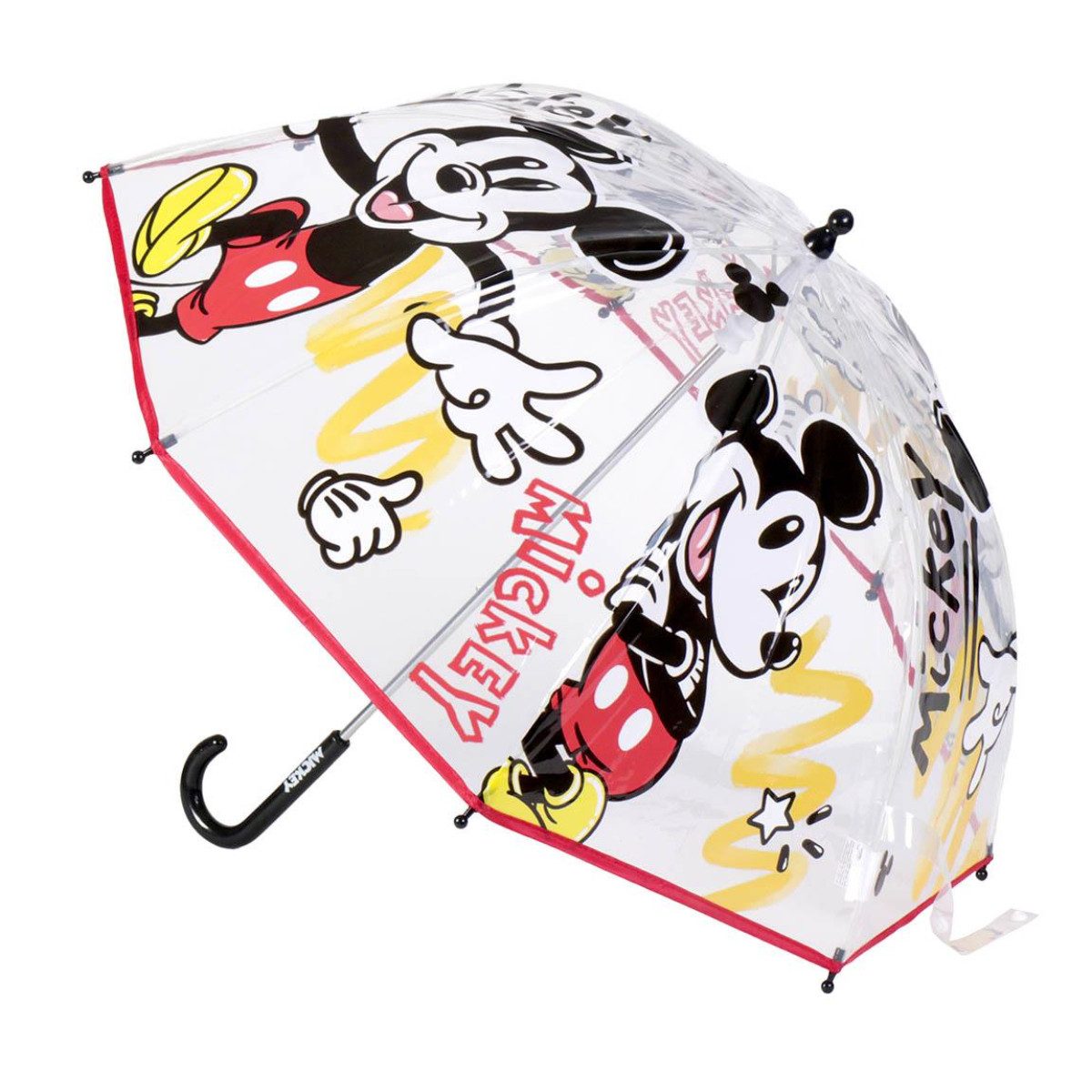 Cerda Langregenschirm Disney Mickey Mouse Regenschirm ? 71 cm Leichter Kuppel-Schirm, Stylisch & wetterfest